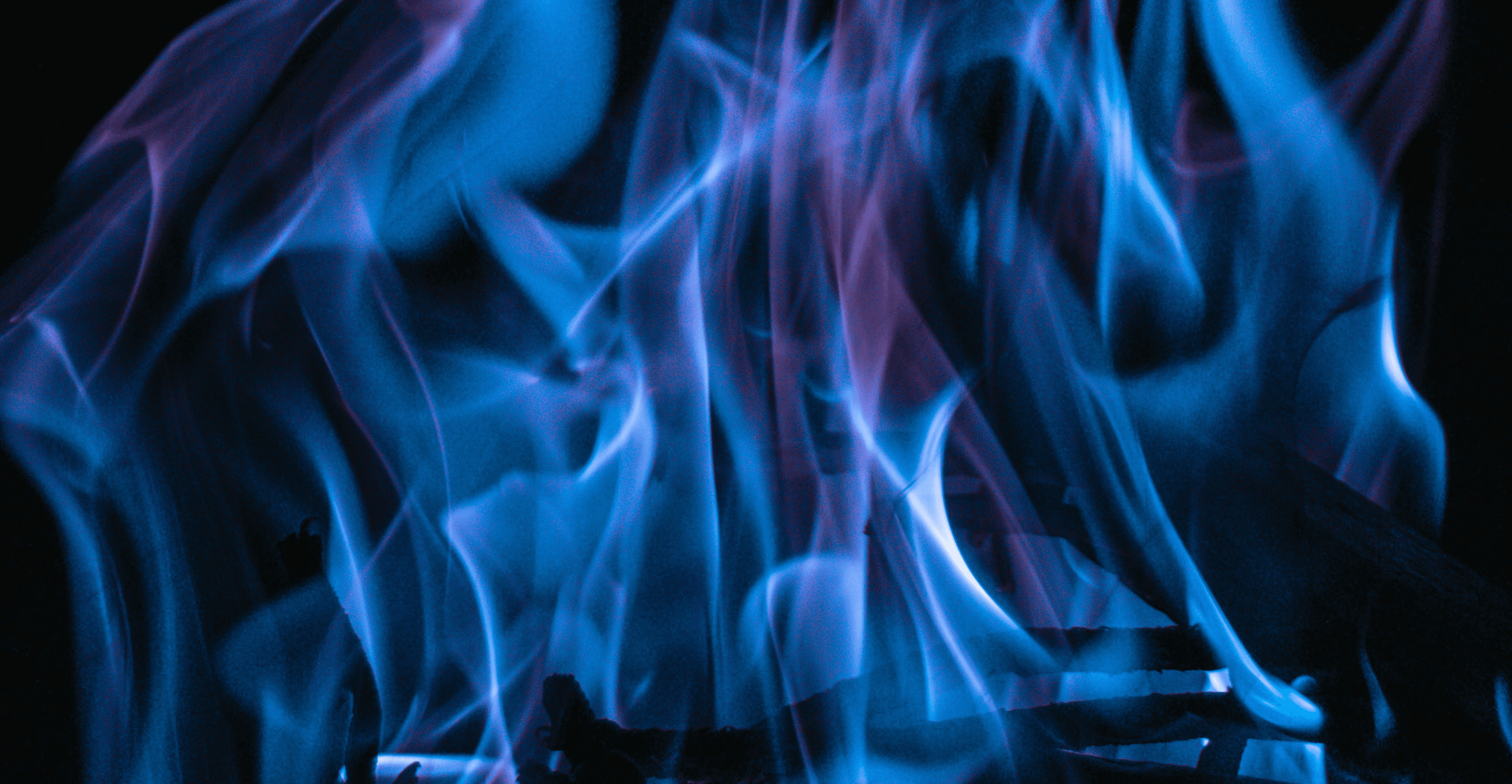 blue and purple flame