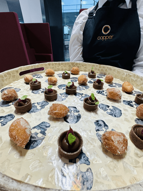 Guests enjoying refined catering at a private event