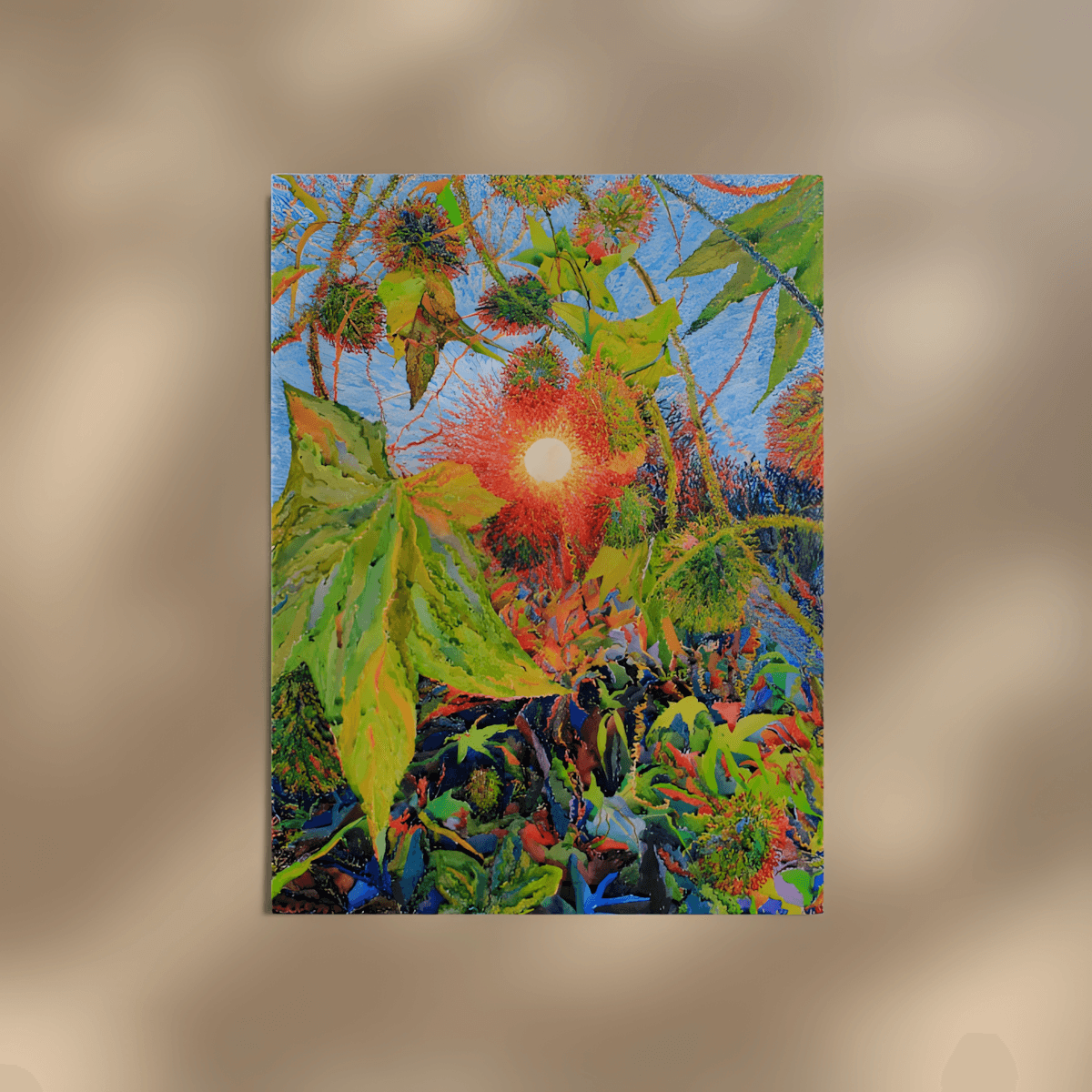 premium art poster and canvas prints, with originals available, from QART , of the artwork " Wild Cucumber "