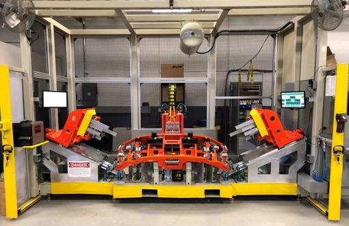 Ultrasonic welding and automated bonding station in manufacturing process