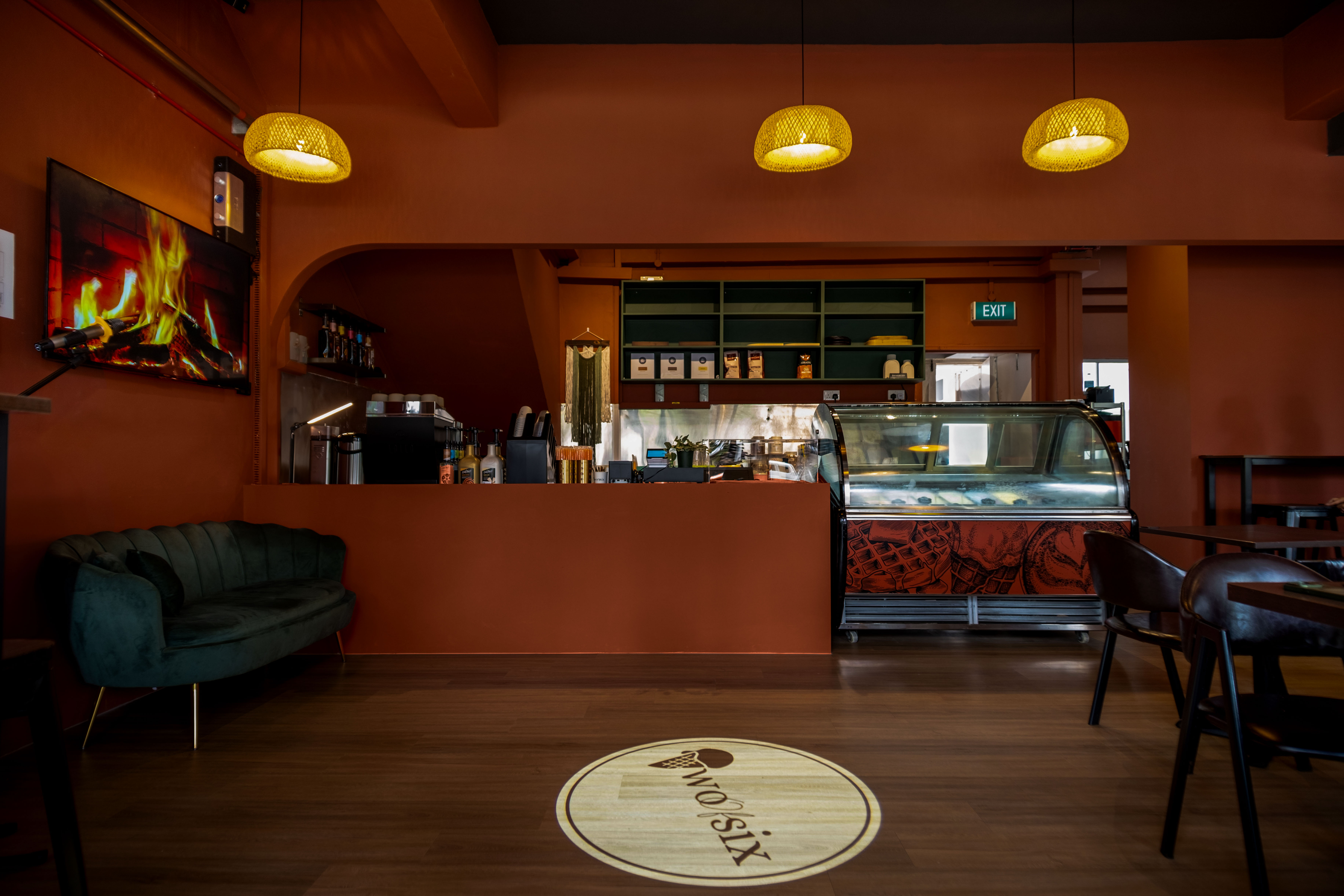 Two of Six gelato cafe interior design Singapore