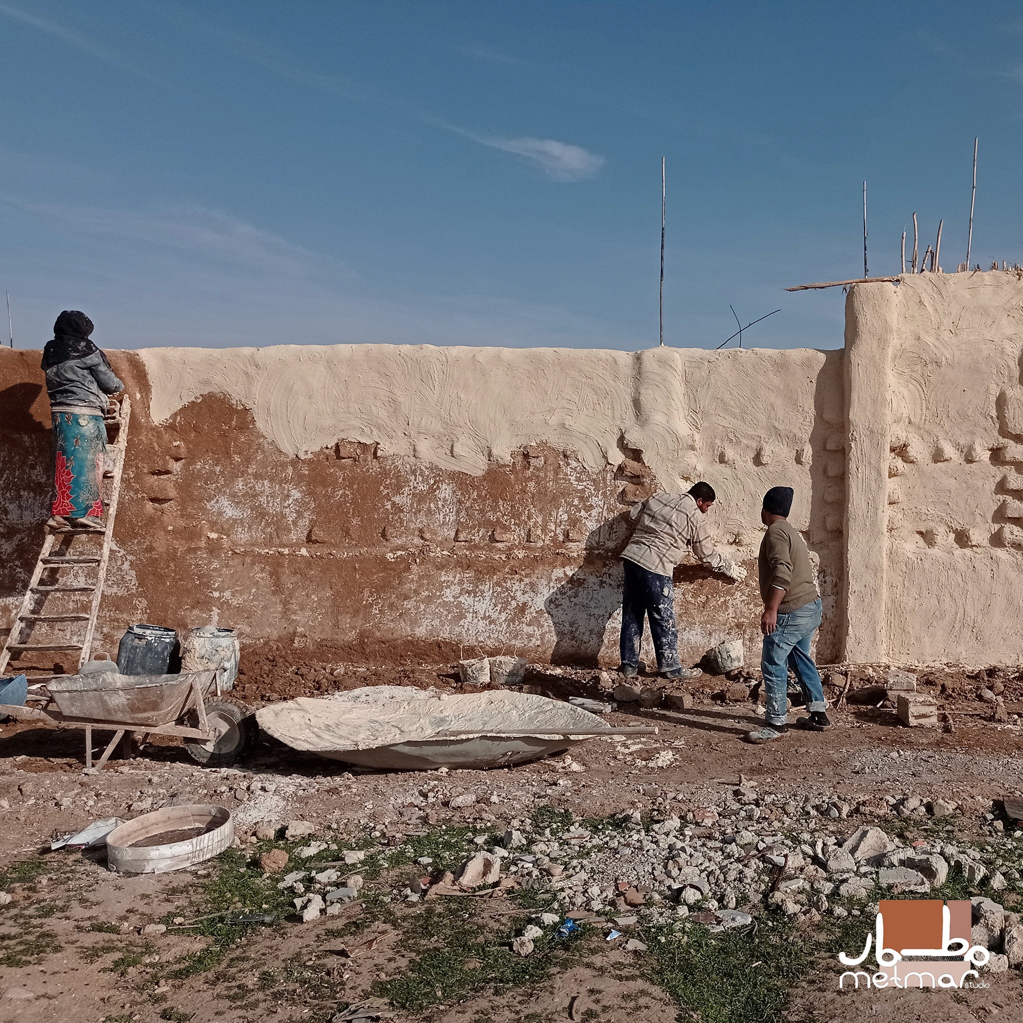metmar.studio: Adobe Wall Reinforced with Reed Structure 