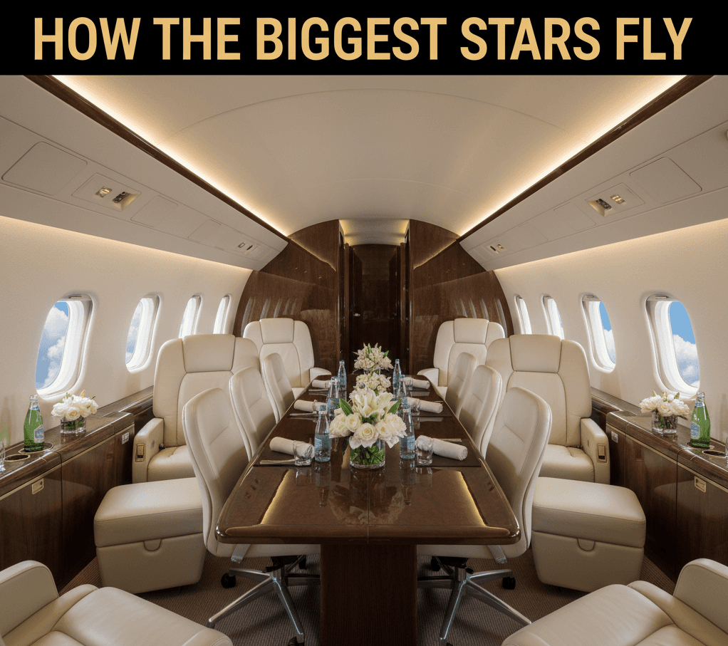 BTS private jet guide — VIP airliner cabin interior for K-pop world tour Air Charter Korea