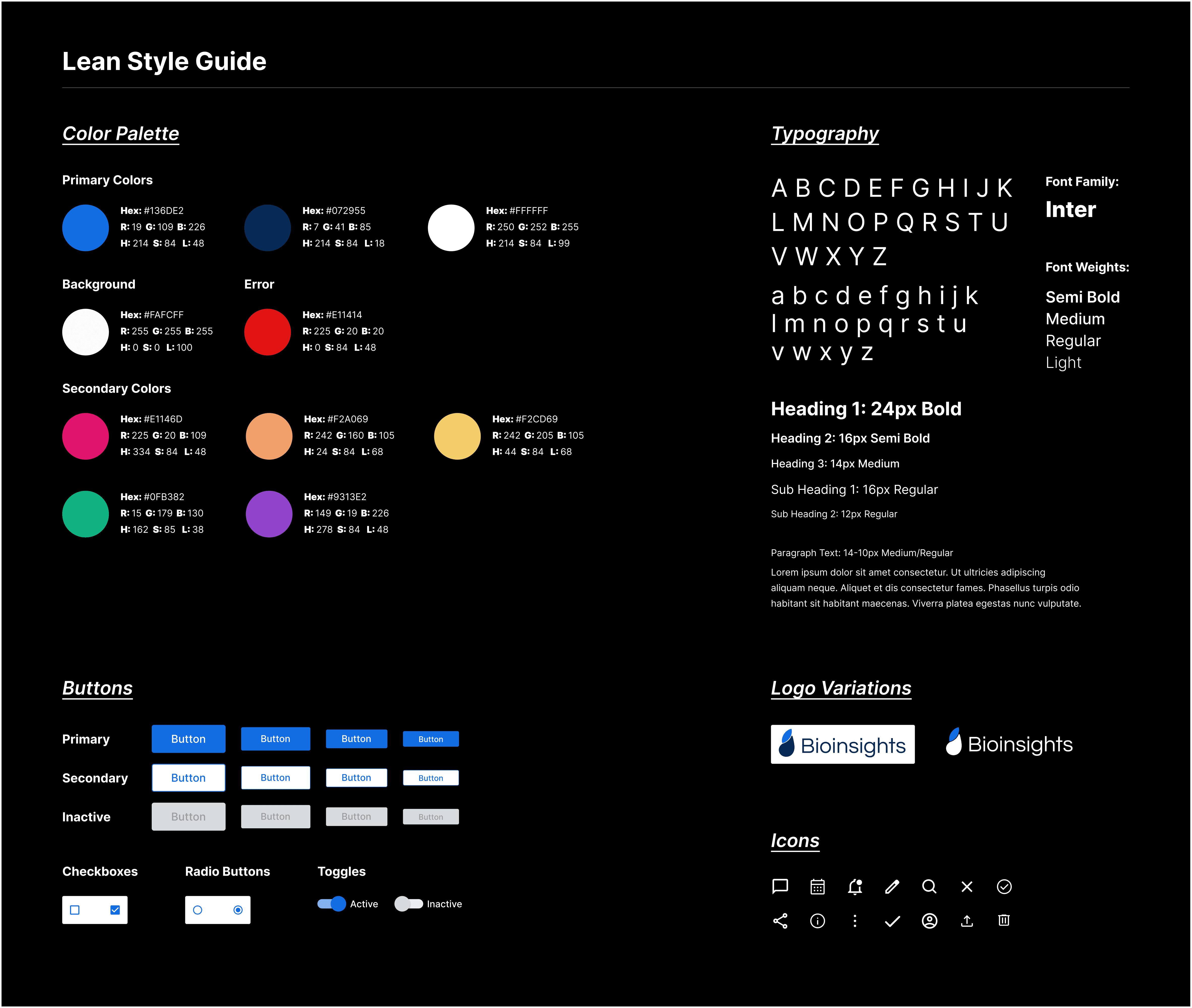 User Flow Journey of the Bioinsights platform