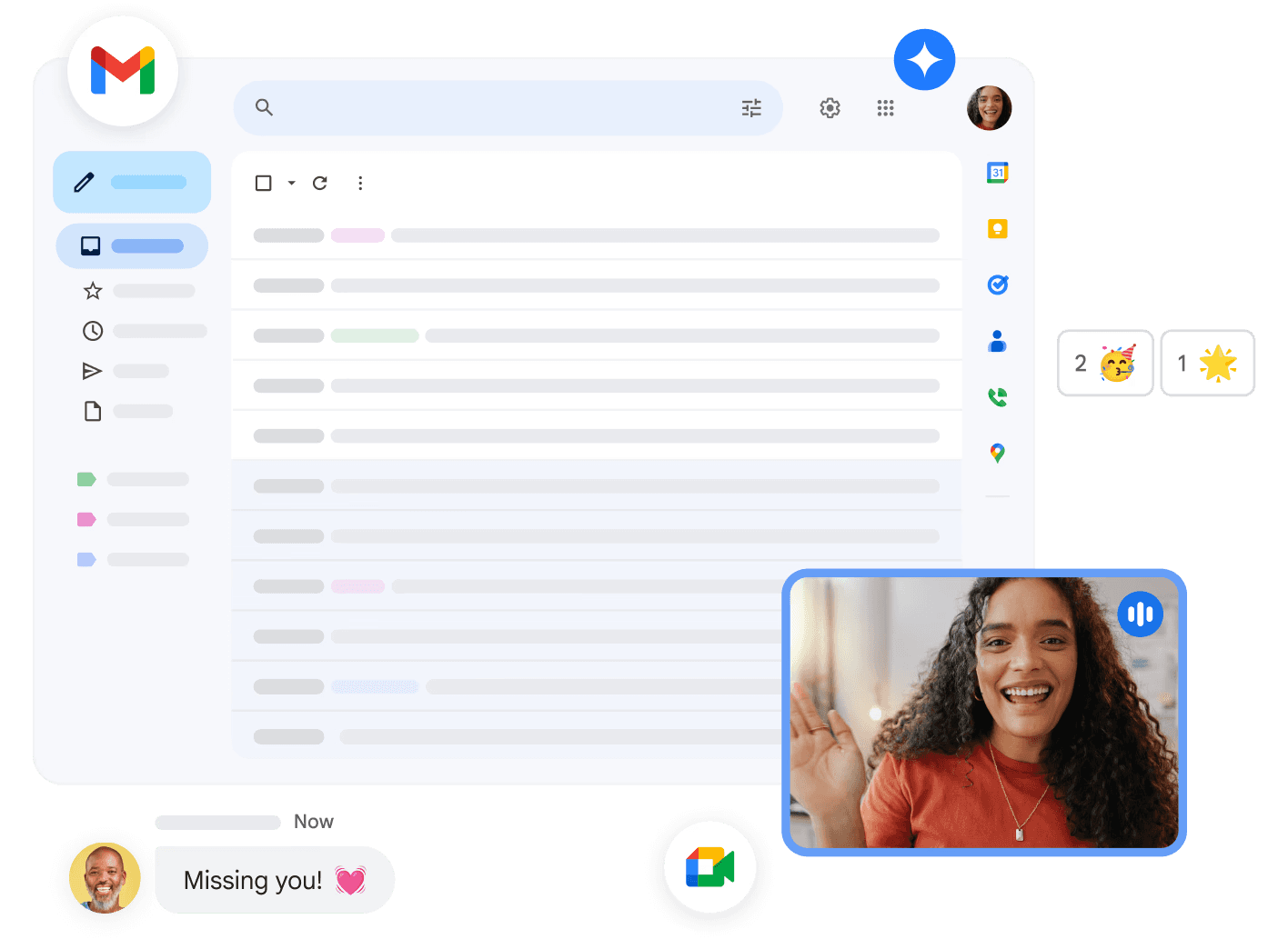 Interface of Gmail