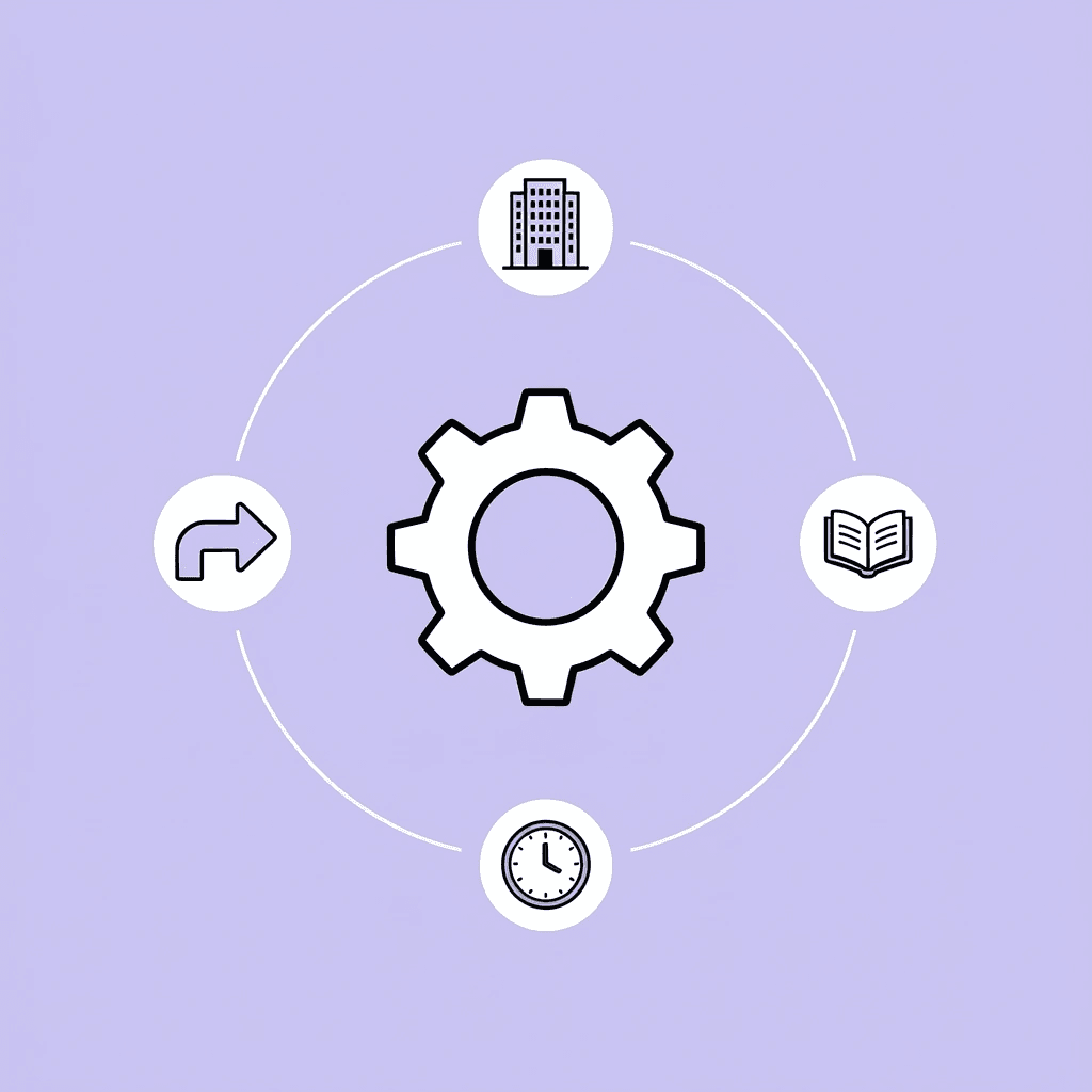 Central AI workforce management hub connected to contact centers, retail, healthcare, and financial services industries