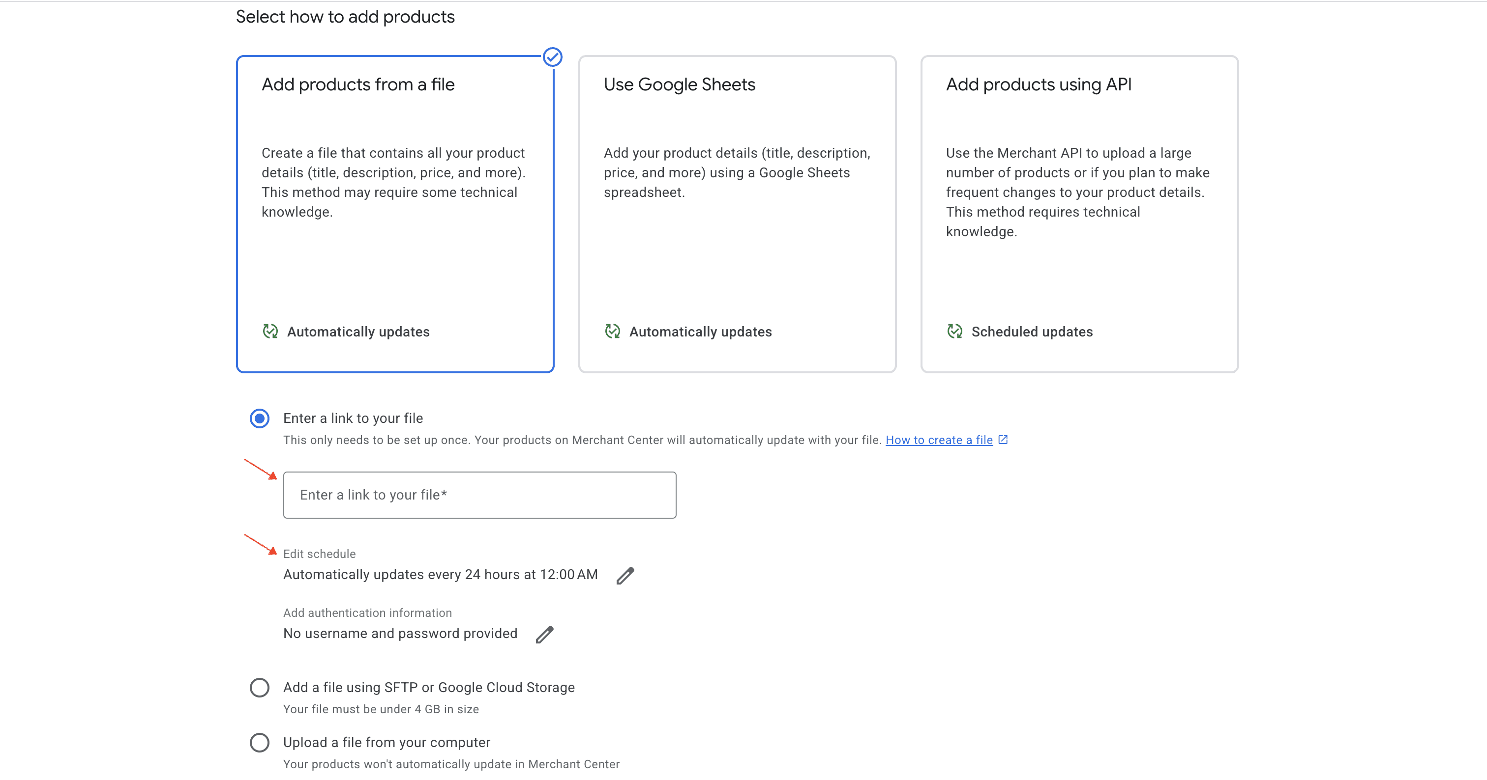 ministers.io - Google Merchant Center connects with Odoo setup via URL example