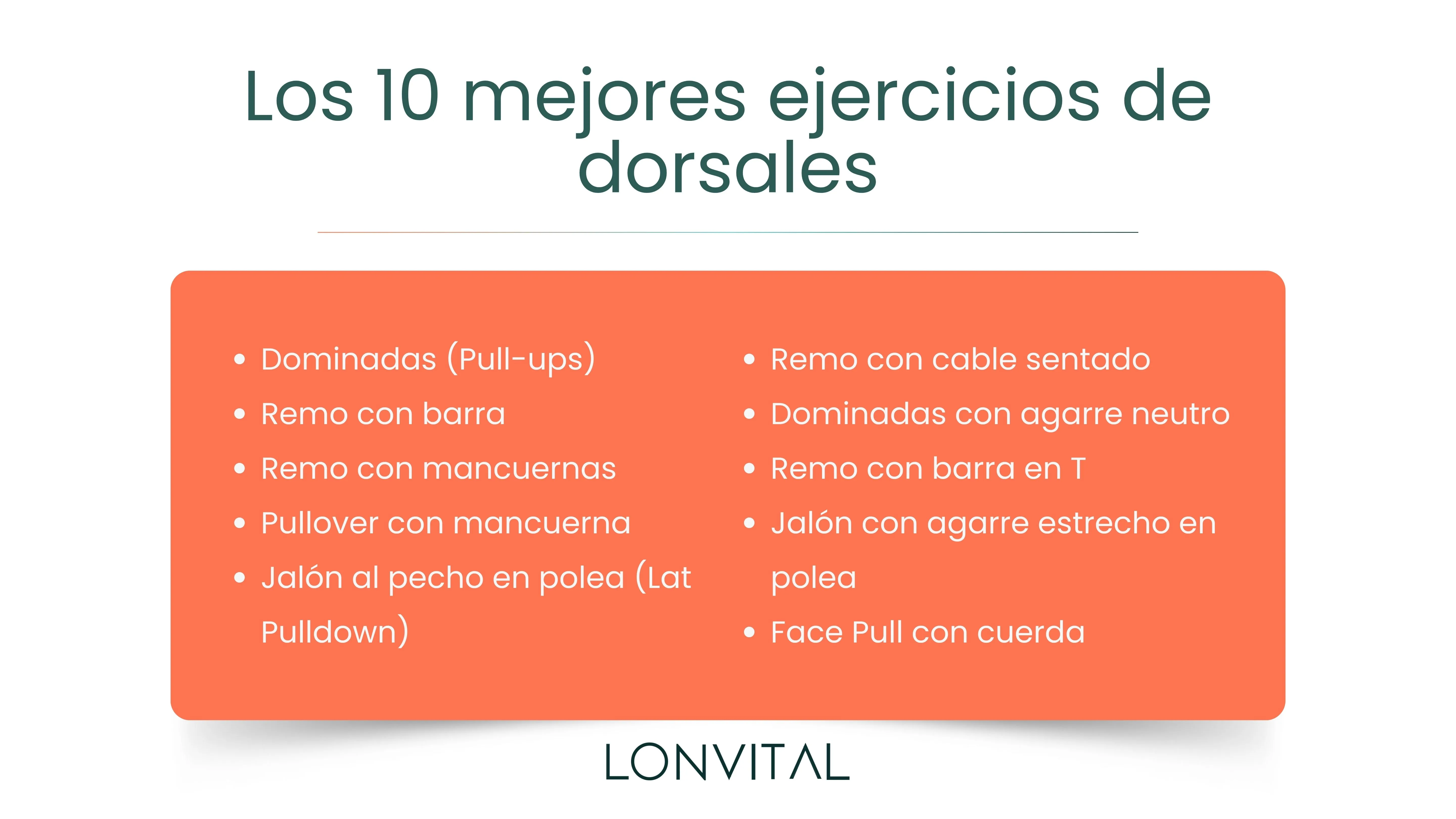 Los 10 mejores ejercicios de dorsales