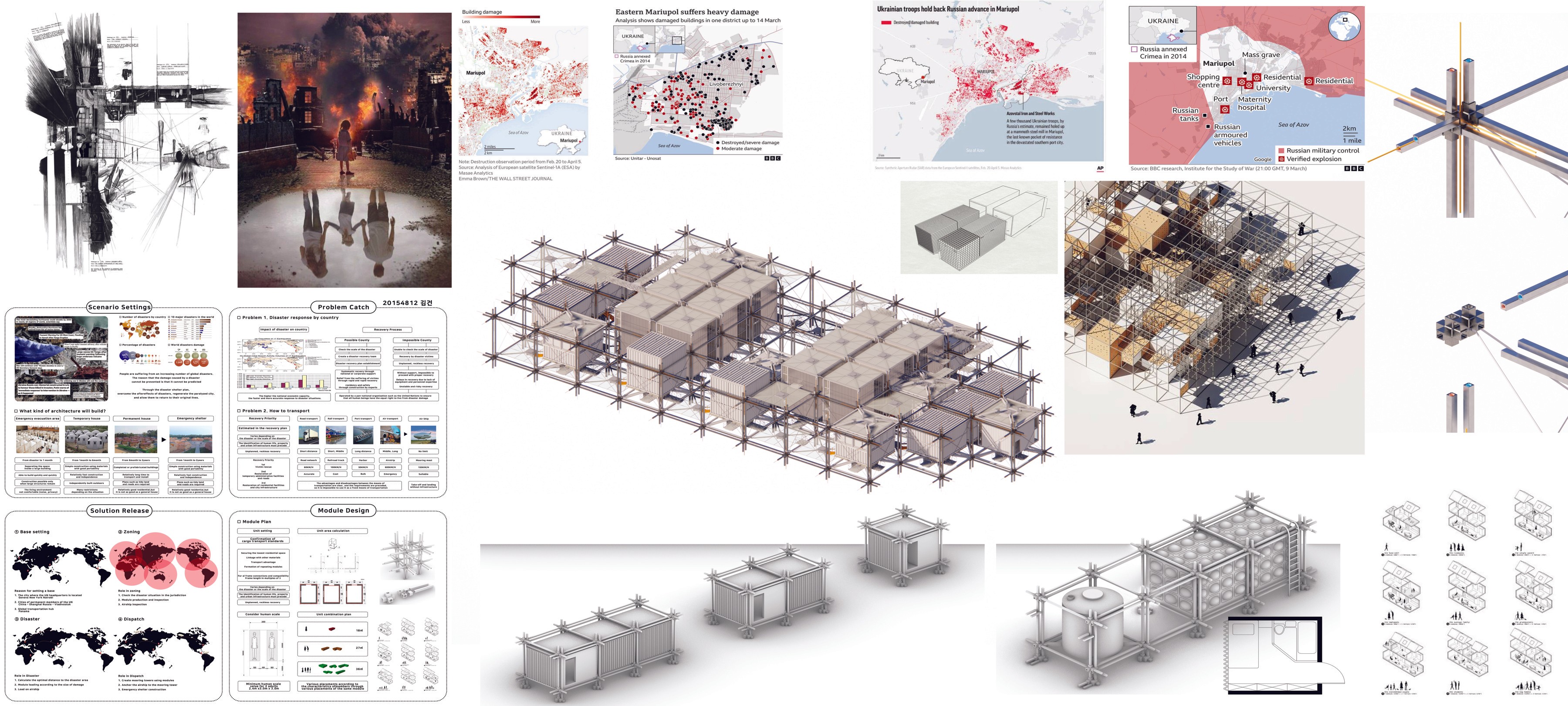 Emergency Shelter for Ukraine · 2022 졸업설계 패널.