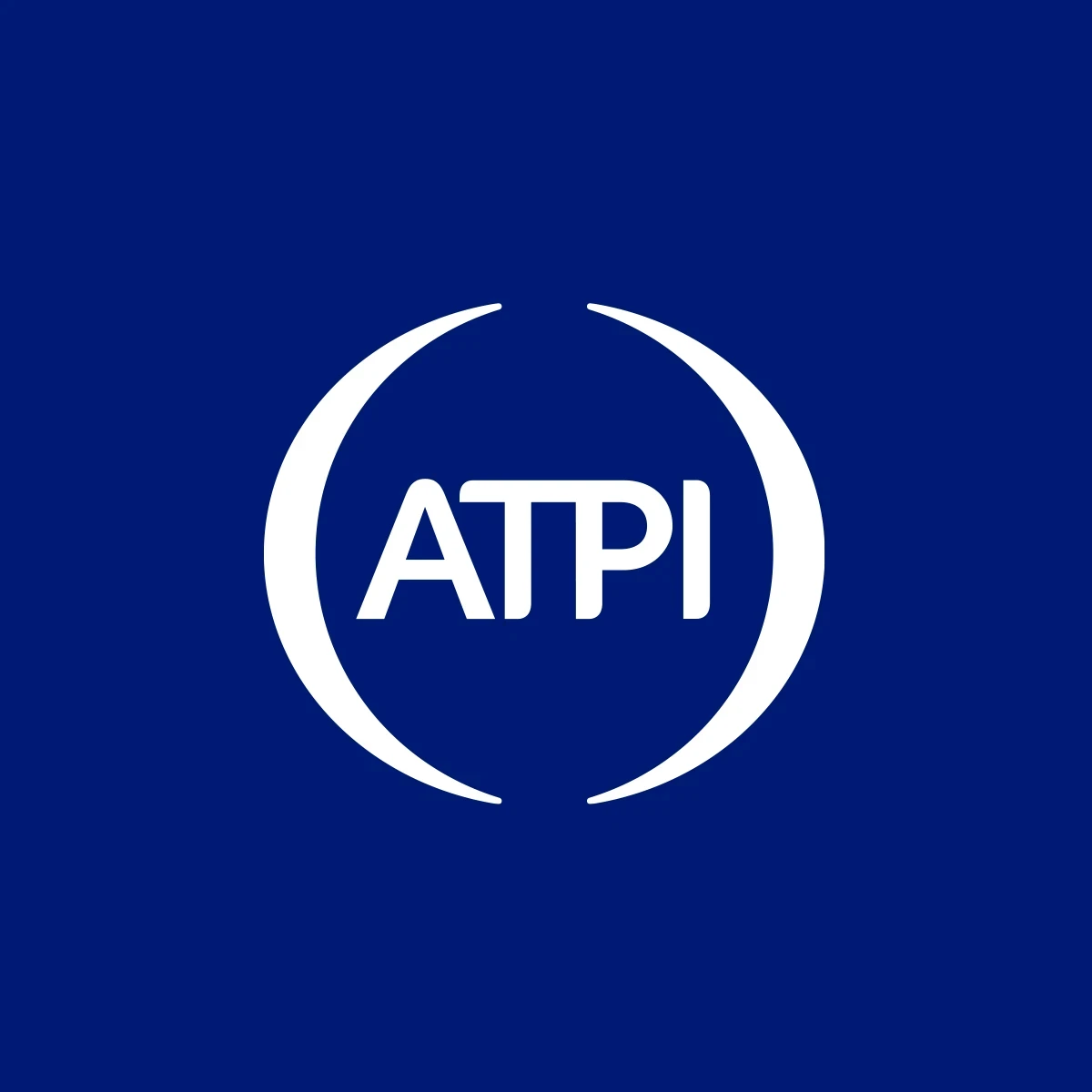 ATPI logo, letters inside a circular graphic