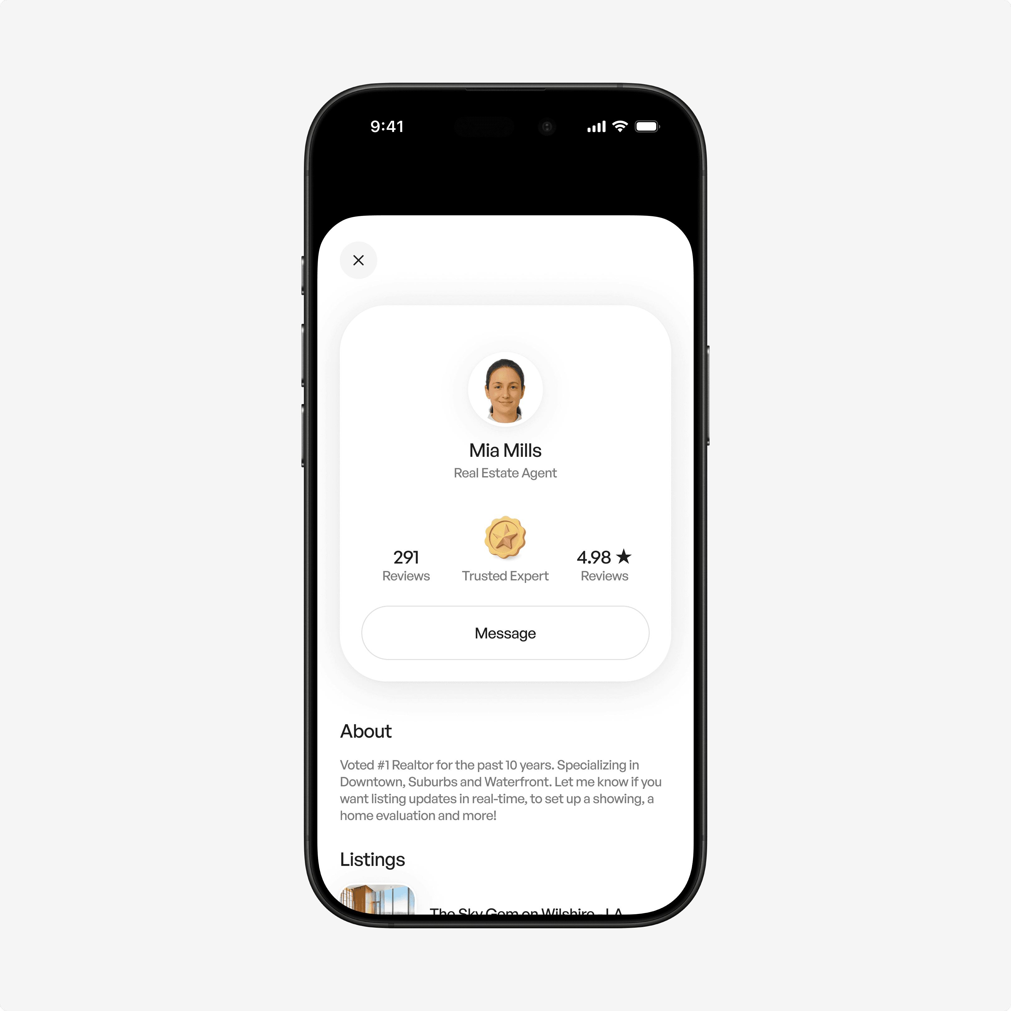 Profile UI by Ameer Omidvar