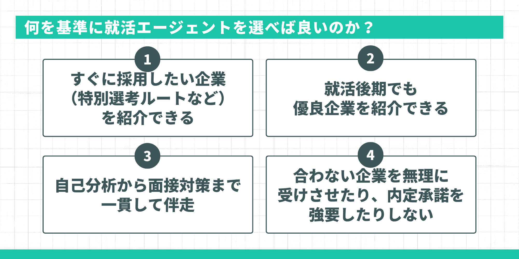 何を基準に就活エージェントを選べば良いのか？