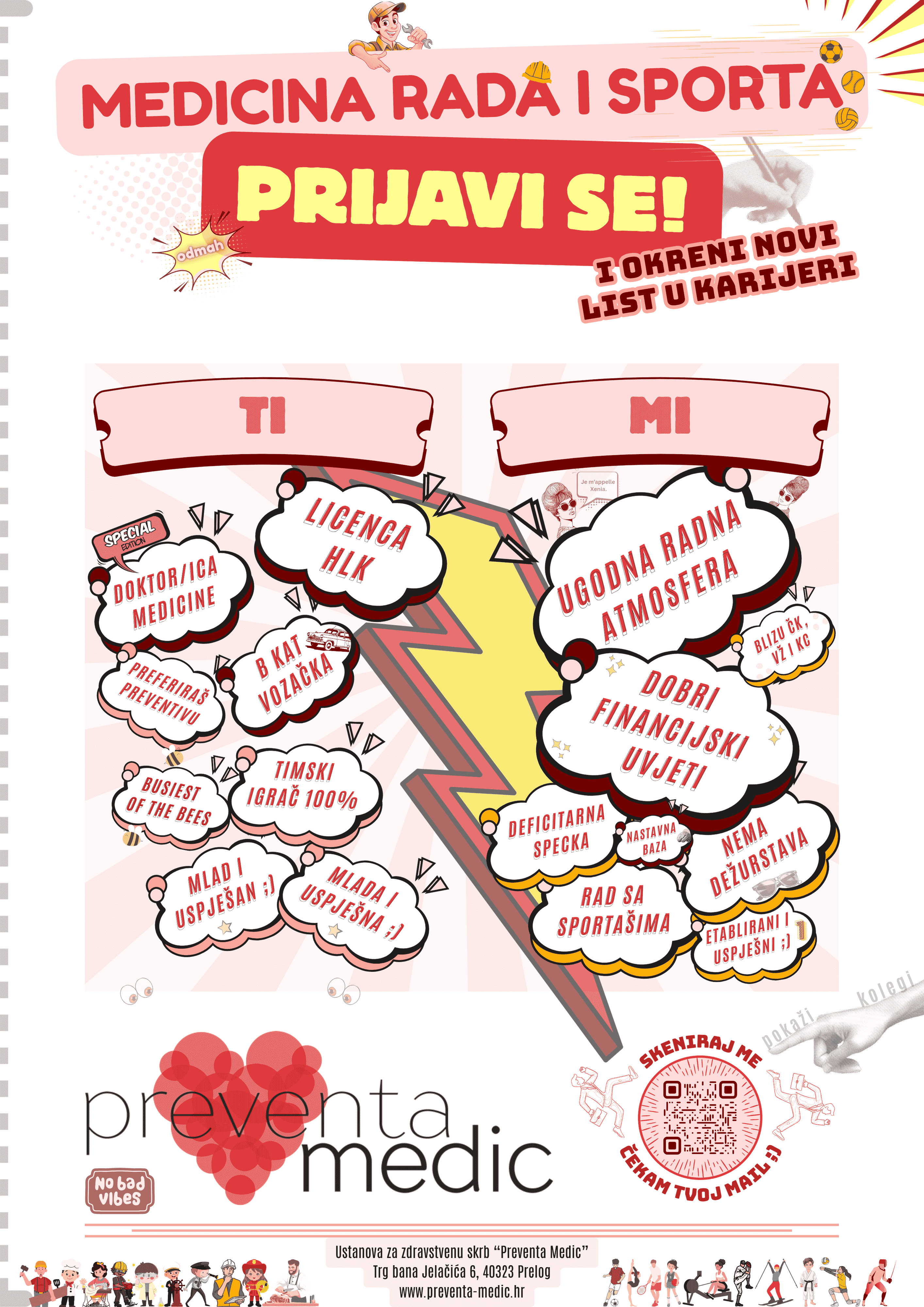 A3 poster kampanje "Preventa Te Zove"