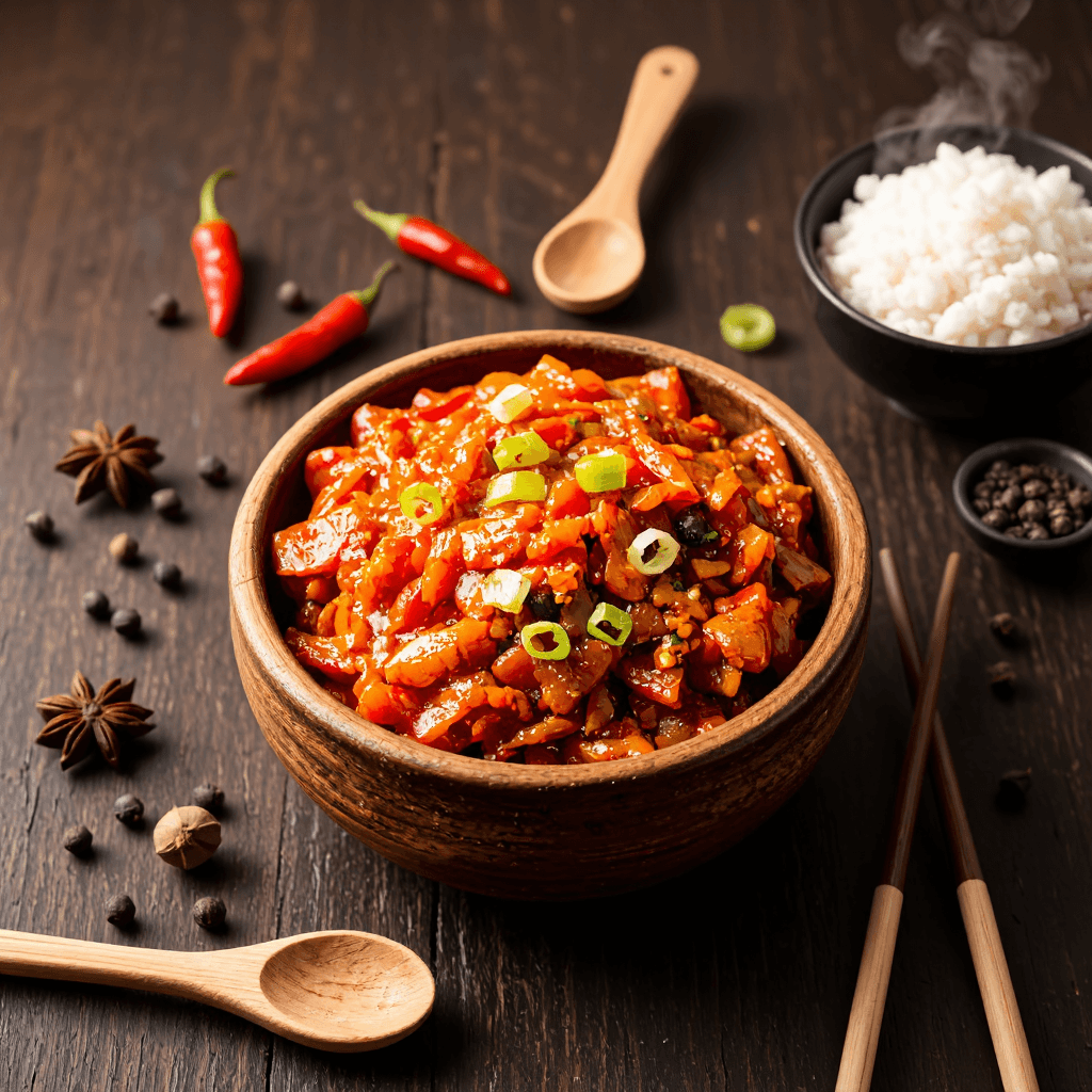 product photography of Kimchi