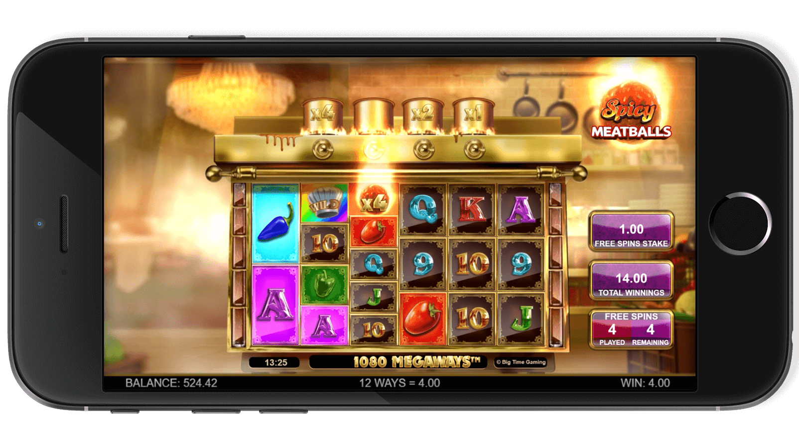 Spicy Meatballs - free spins Big Time Gaming