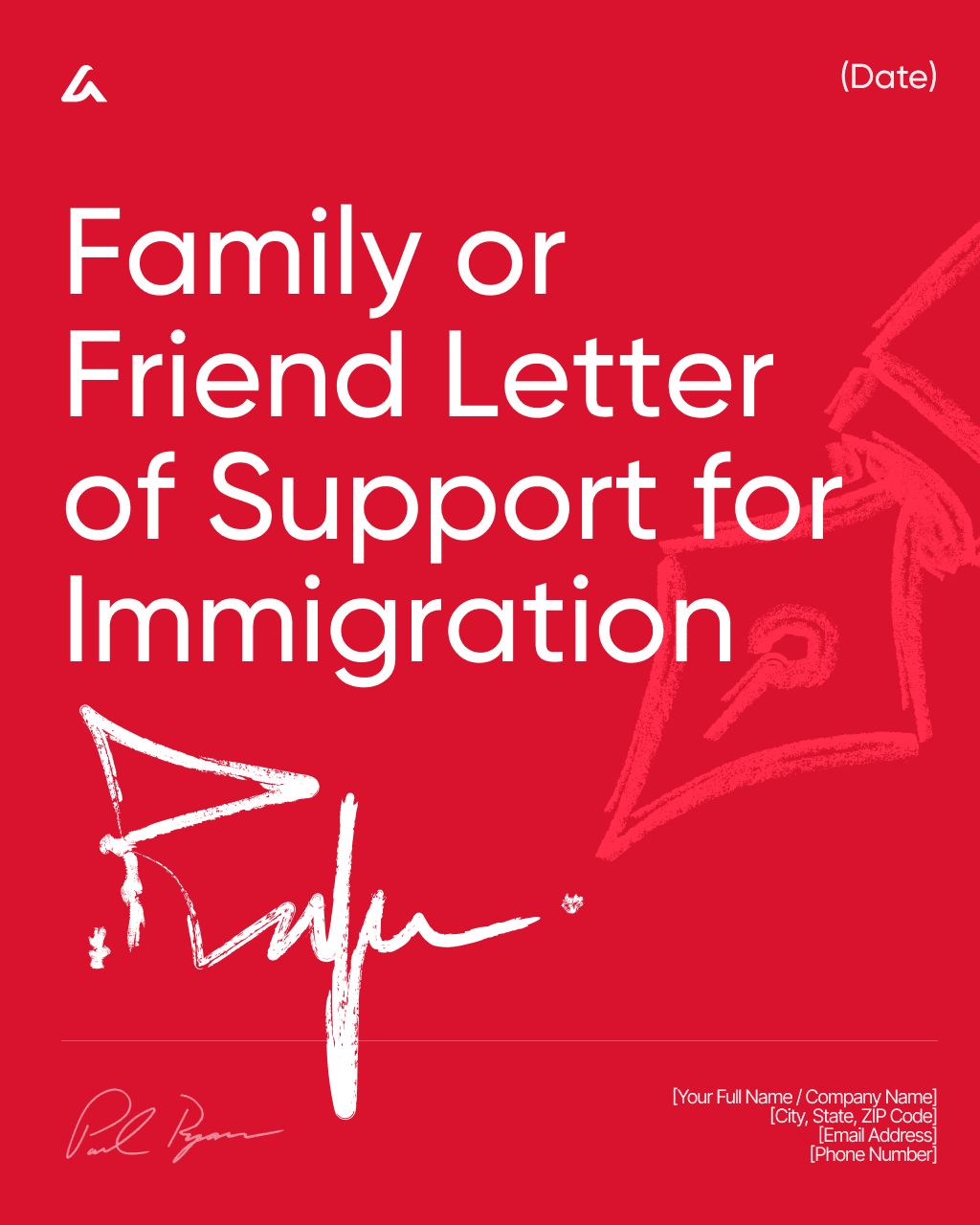 Family or Friend Letter of Support for Immigration