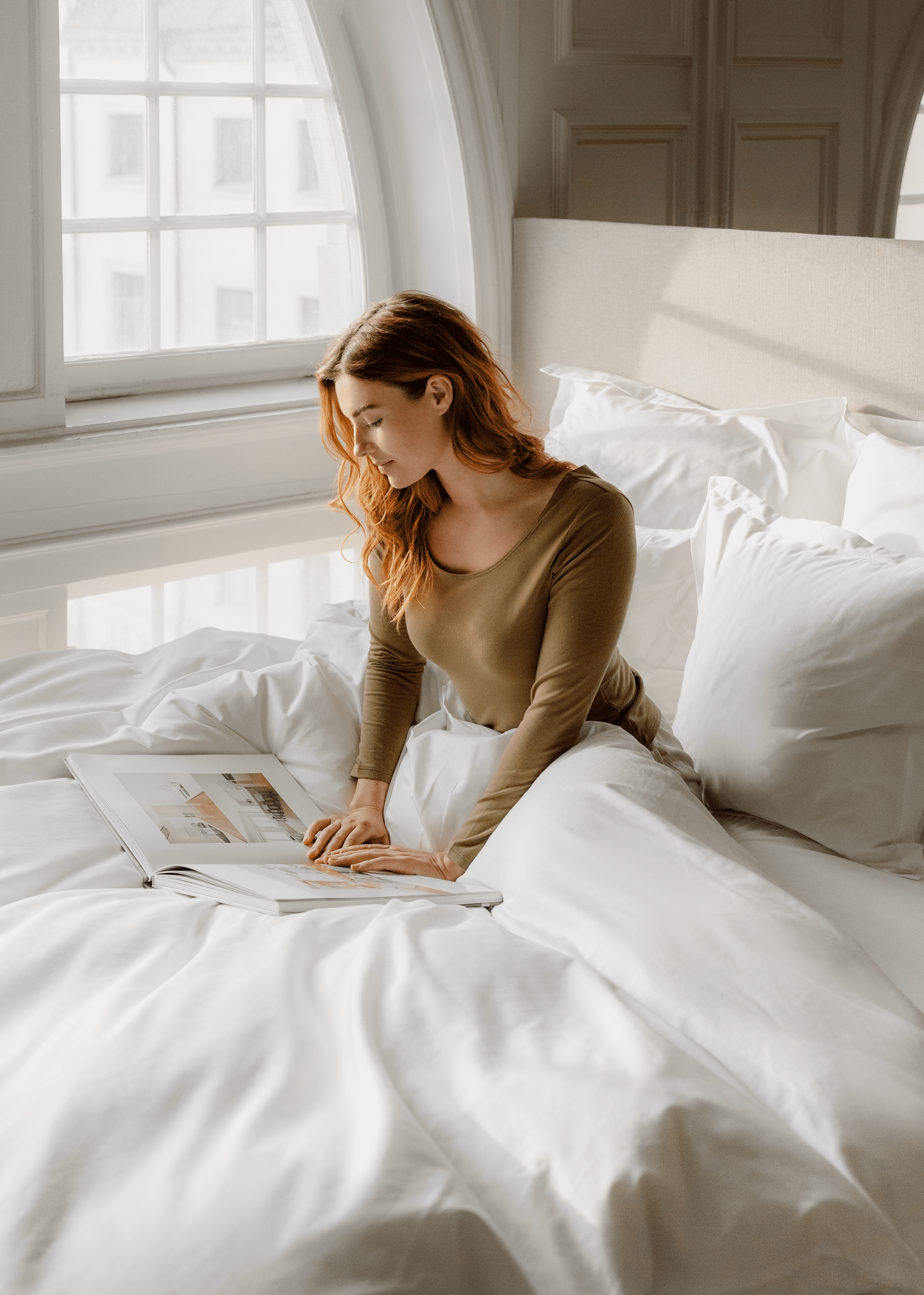 A black female model