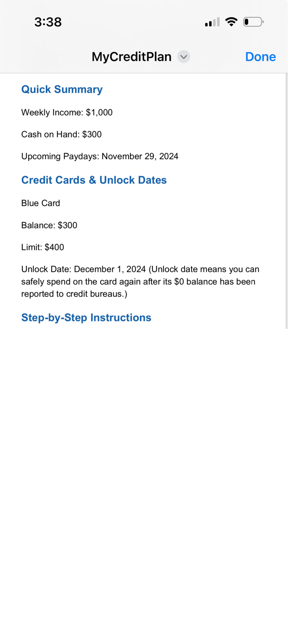 My Credit Plan Unlock