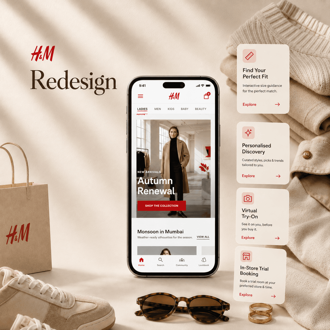 H&M app redesign