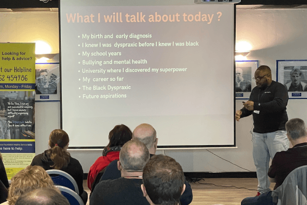 The black dyspraxic presenting