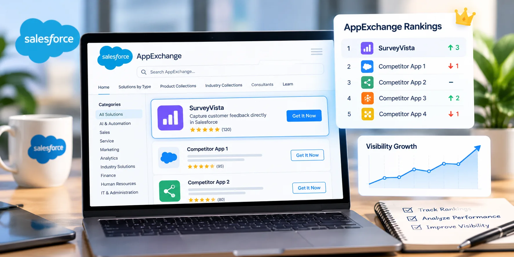 AppExchange rank tracking