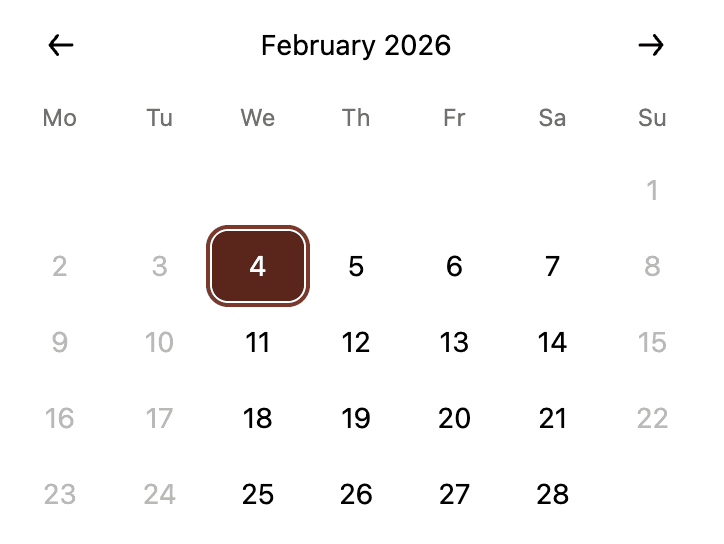 Furniture with Flare Shopify Date Picker 
