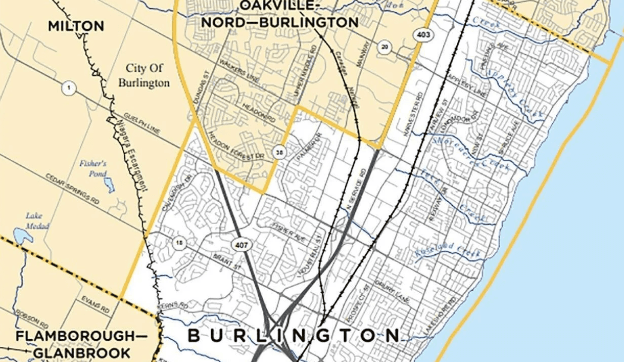 burlington riding map