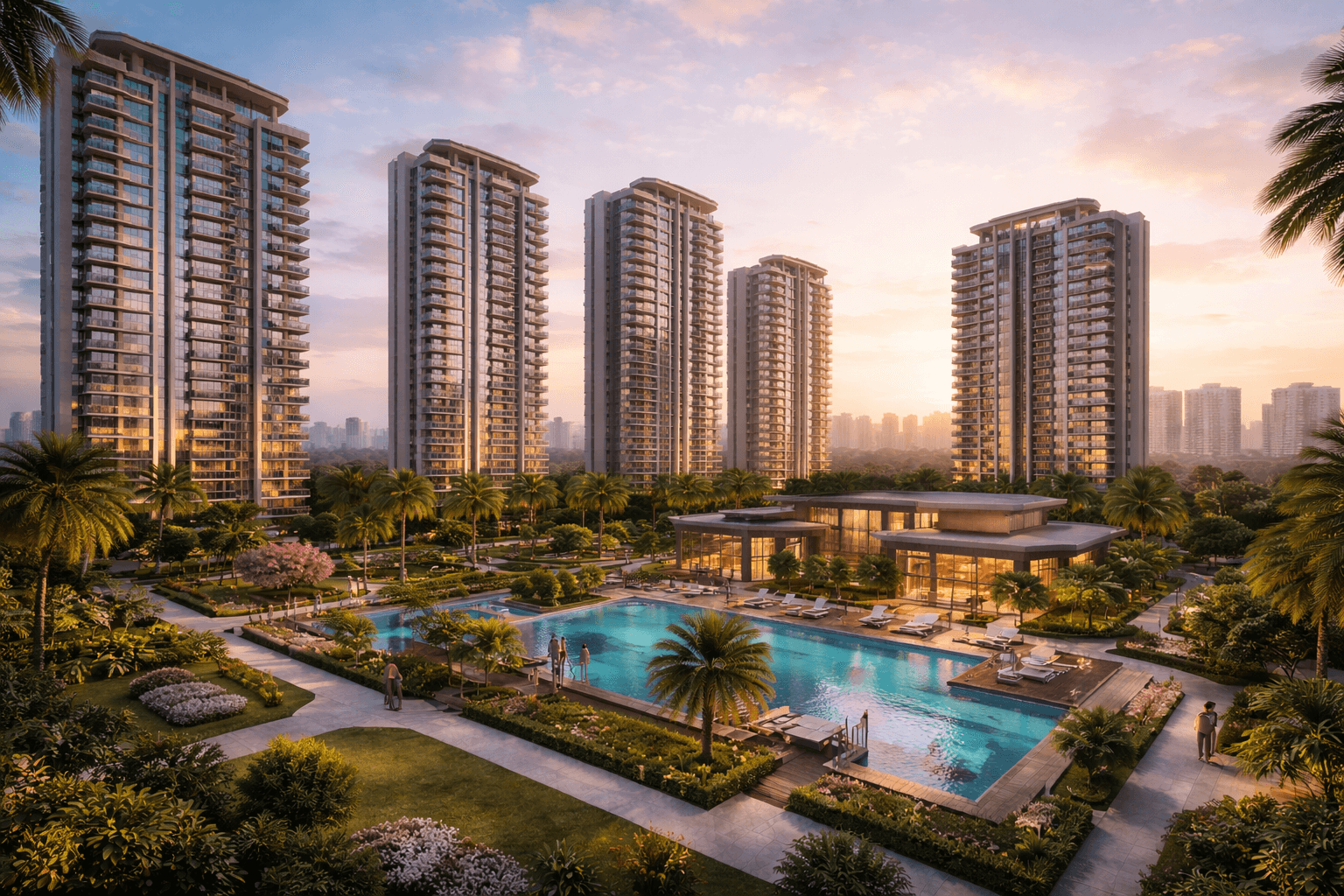 Luxury residential architecture in Sector 36 Gurugram showcasing modern design and premium urban living