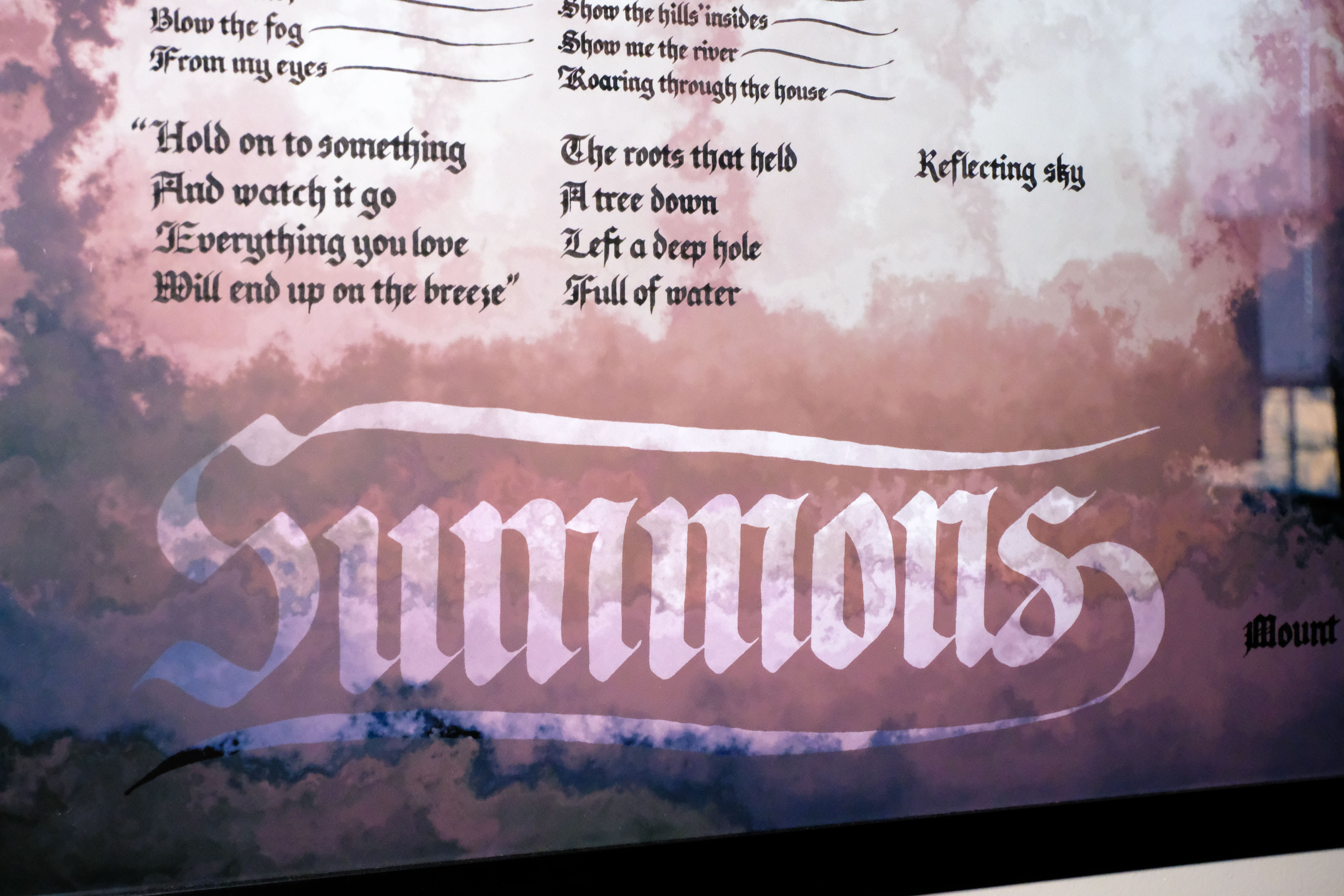 Witness and Wait poster 02: Summons close-up