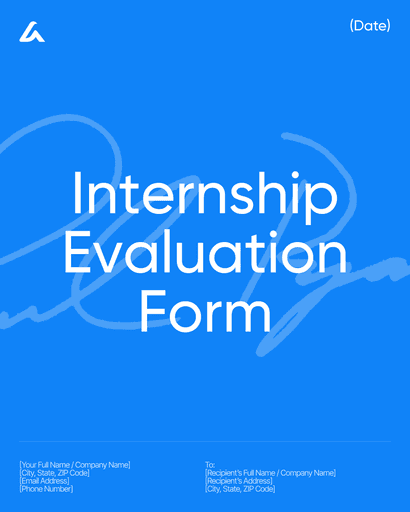 Internship Evaluation Form