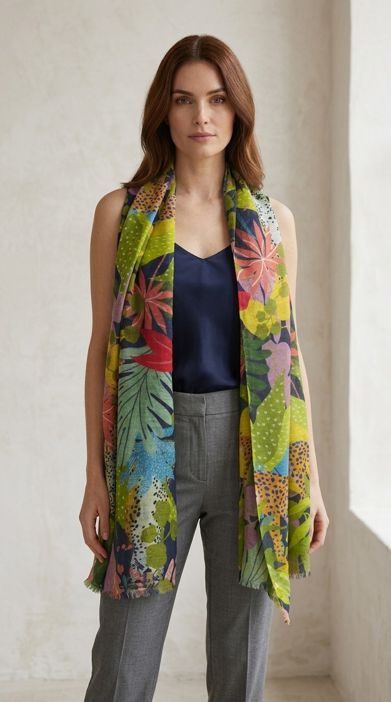 Silk textile collection detail