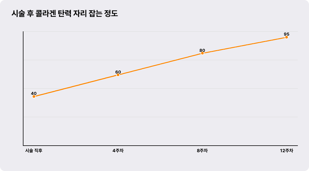 시술 후 콜라겐 탄력 자리 잡는 정도
