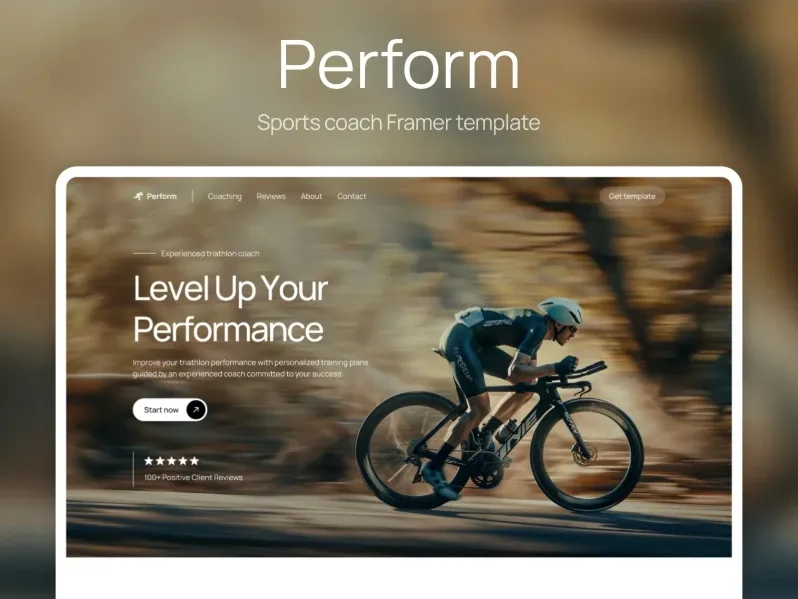 Perform Framer Portfolio Template