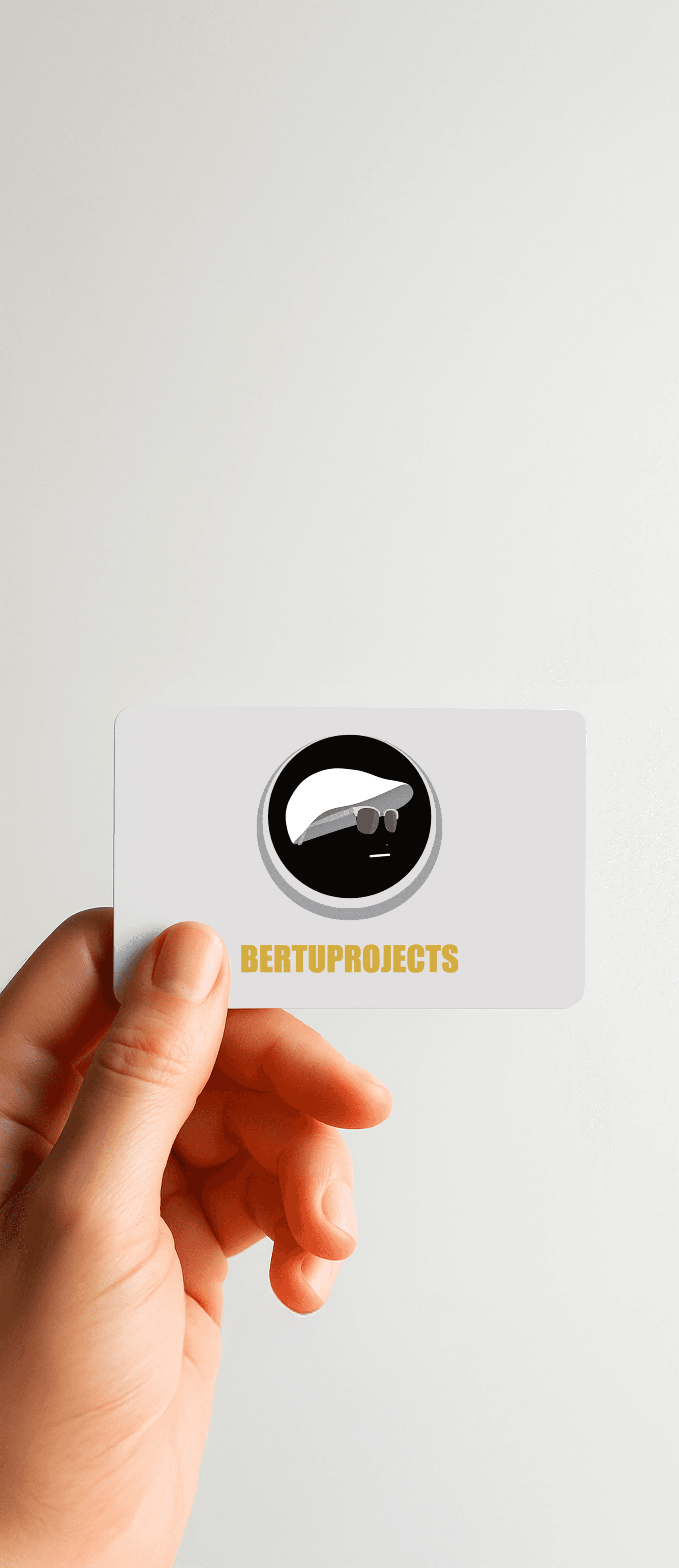 Female hand shows a card