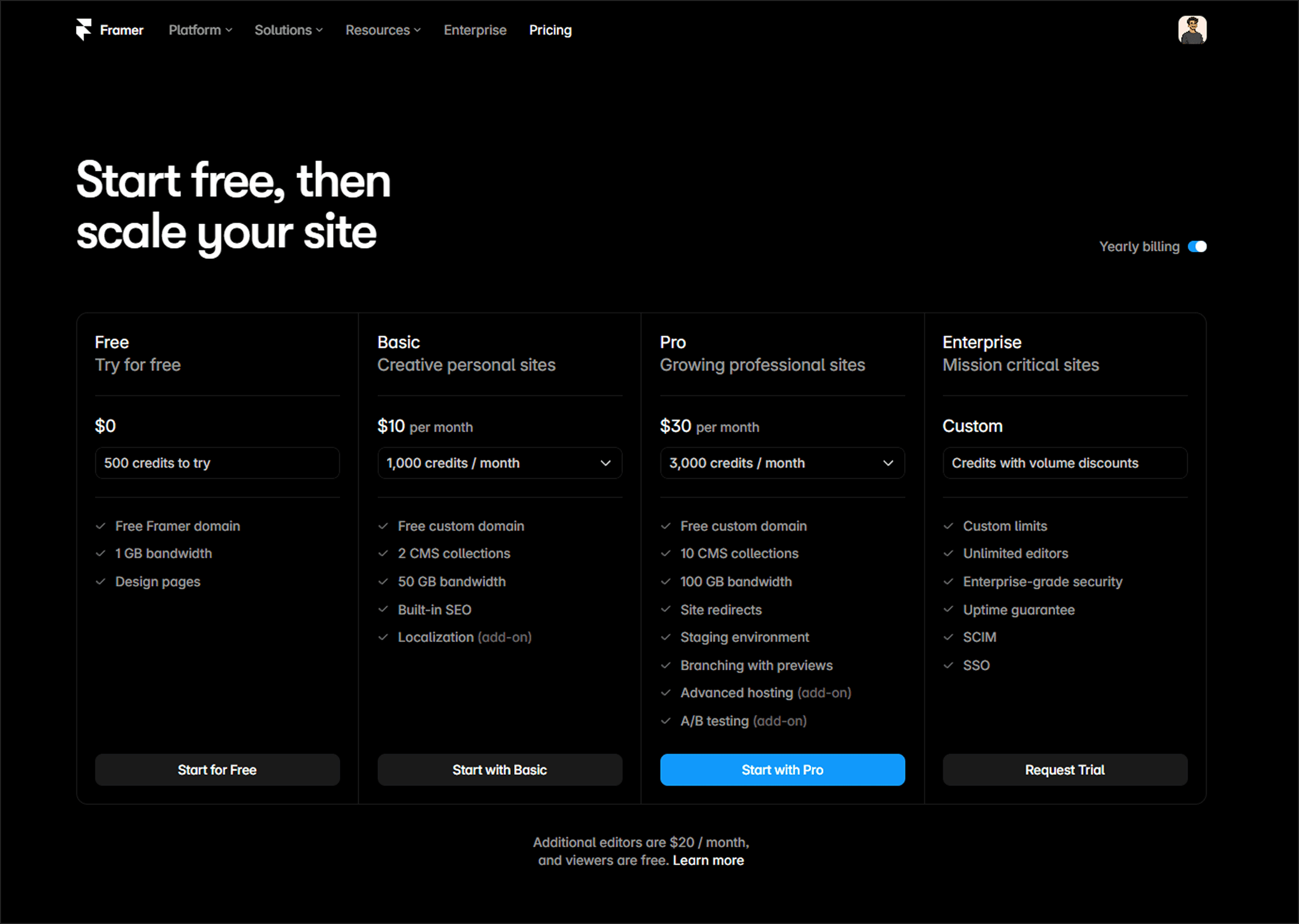 A website page featuring a sleek black background, showcasing text and images in a modern layout.
