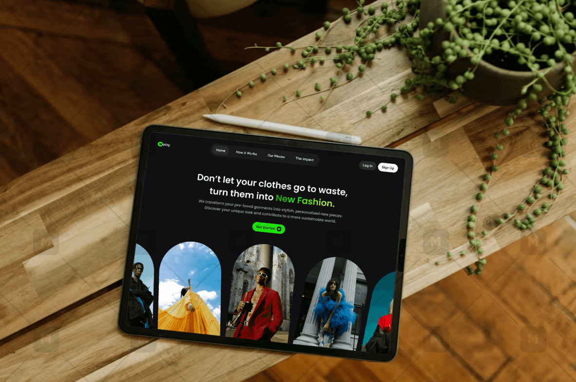 Project showcase laptop mockup