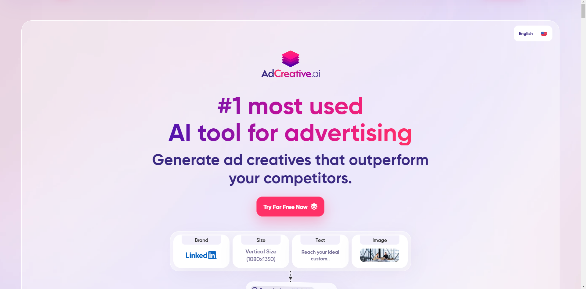 AdCreativeAI Home Page