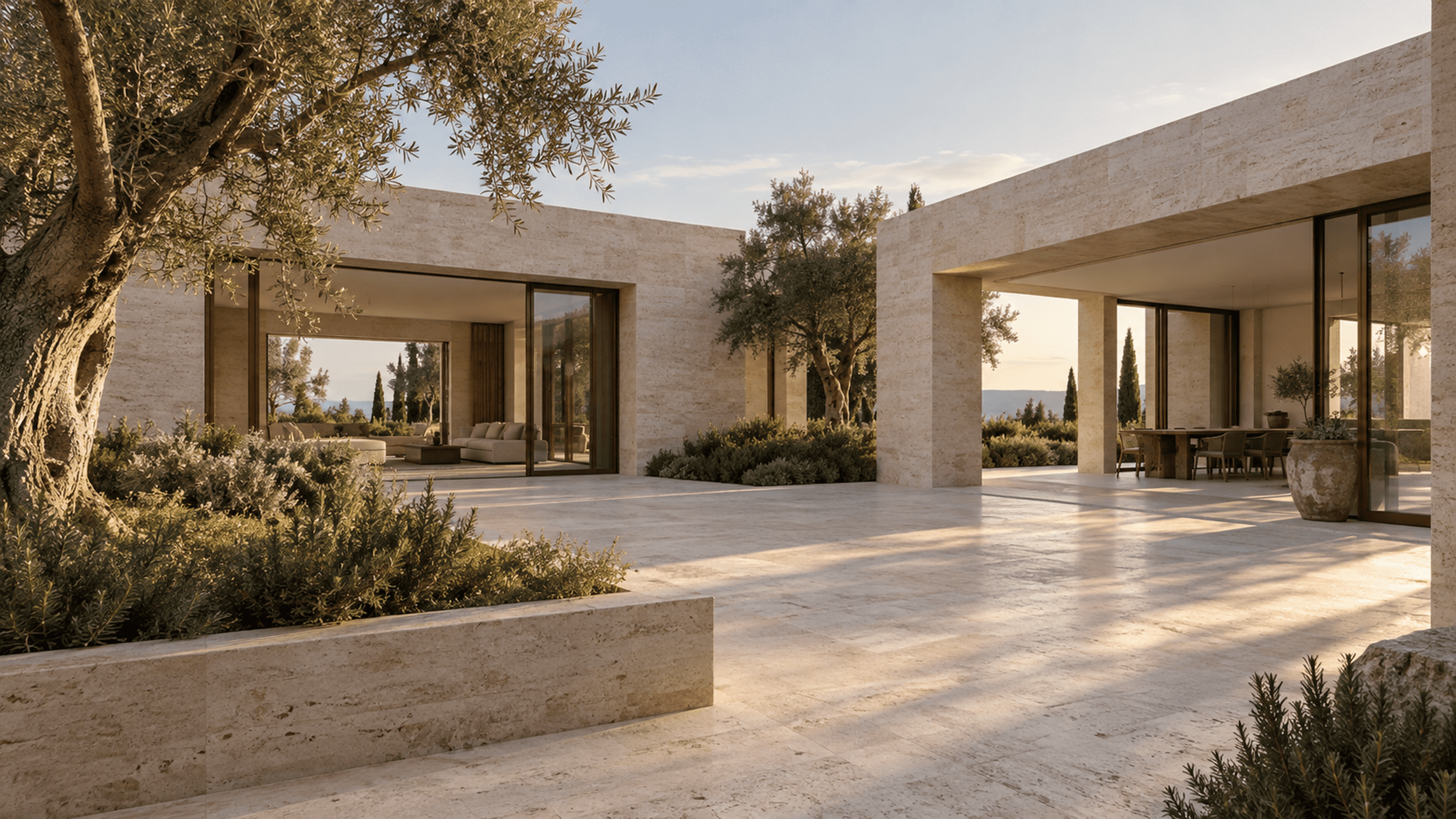 Courtyard Residence, view from the open courtyard