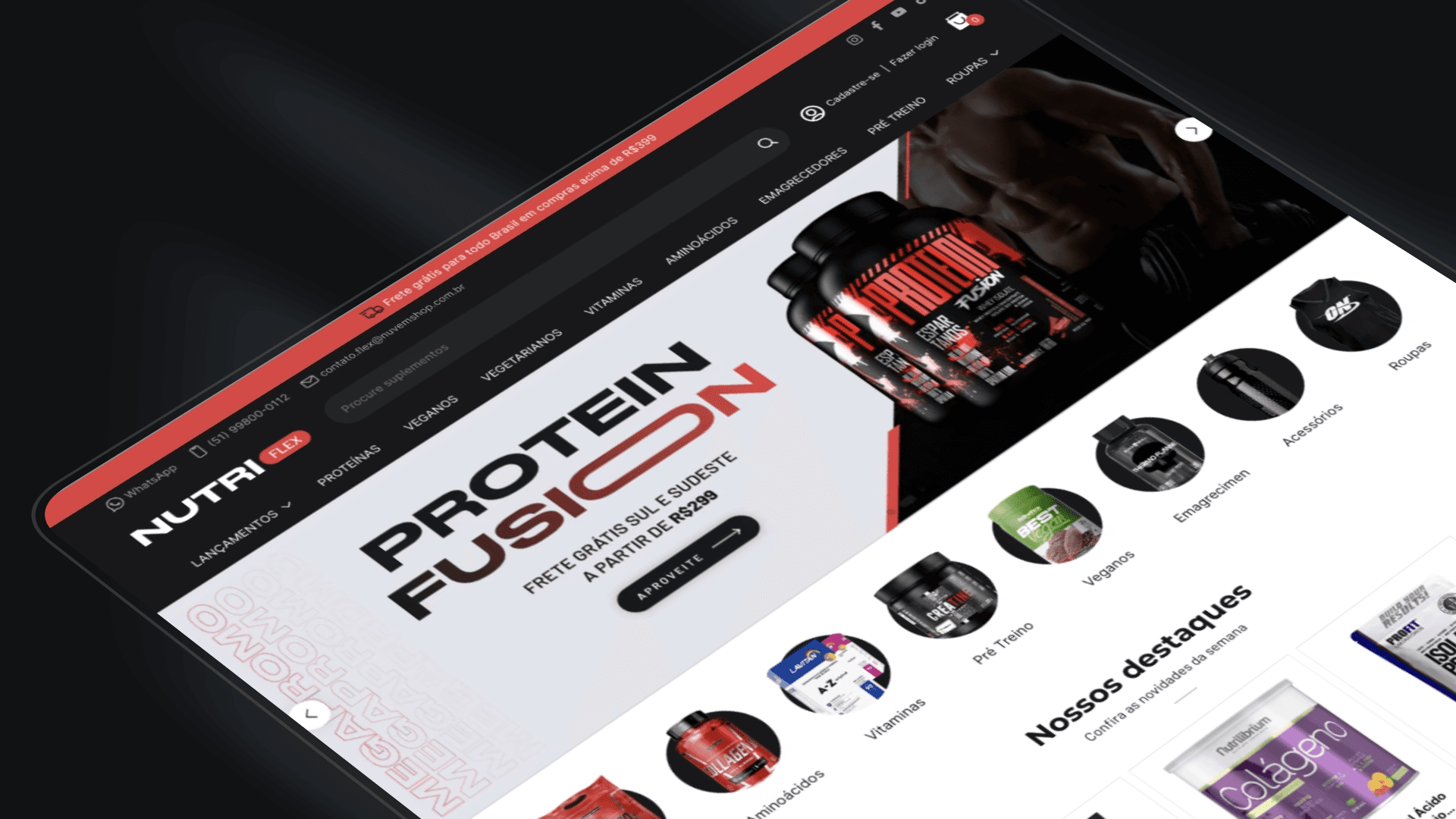 Loja Virtual de suplementos