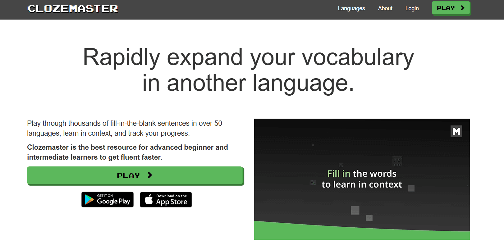 ClozeMaster - Best Apps for Learning Spanish