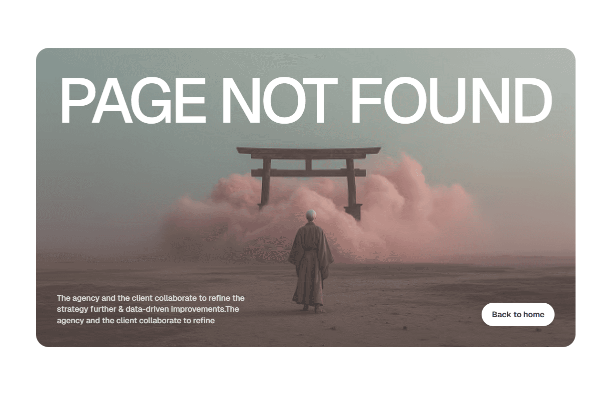 Framer 404 Section Component