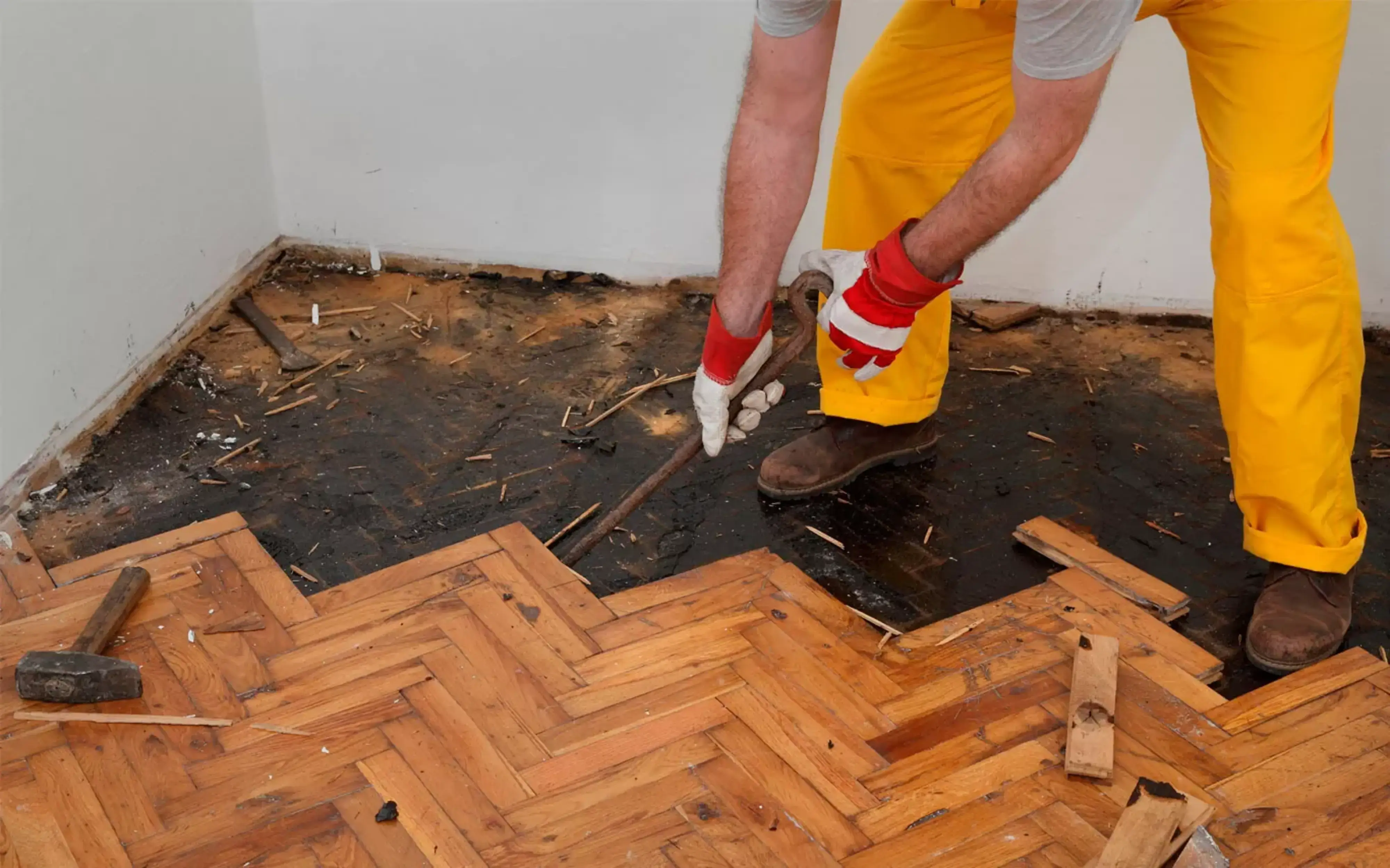 Remove Old Flooring and Prepare Subfloor