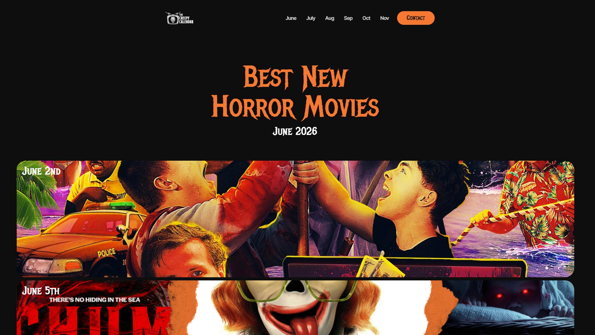 the creepy calendar website