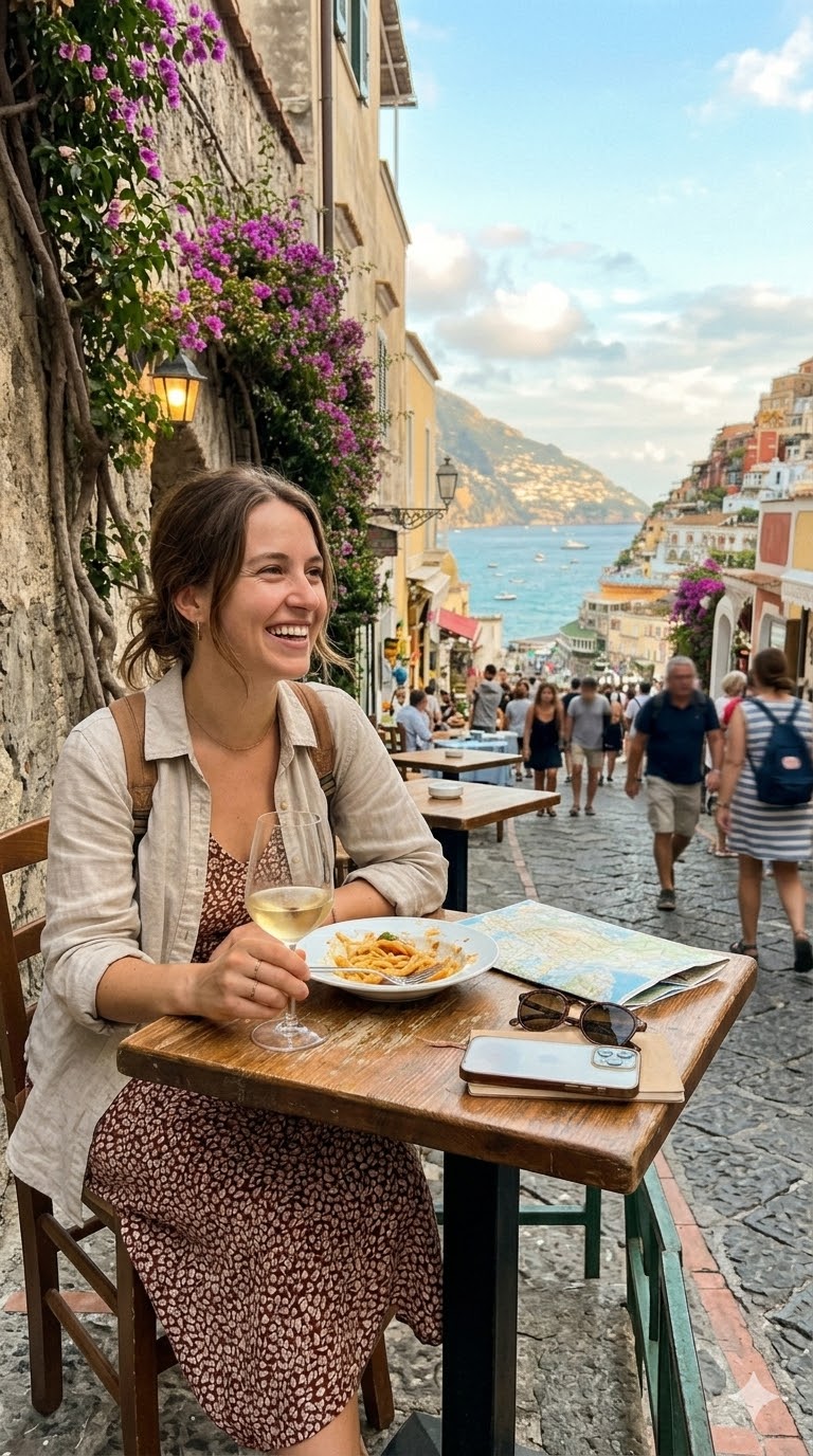 sitting woman carrying backpack overlooking canyon during daytime