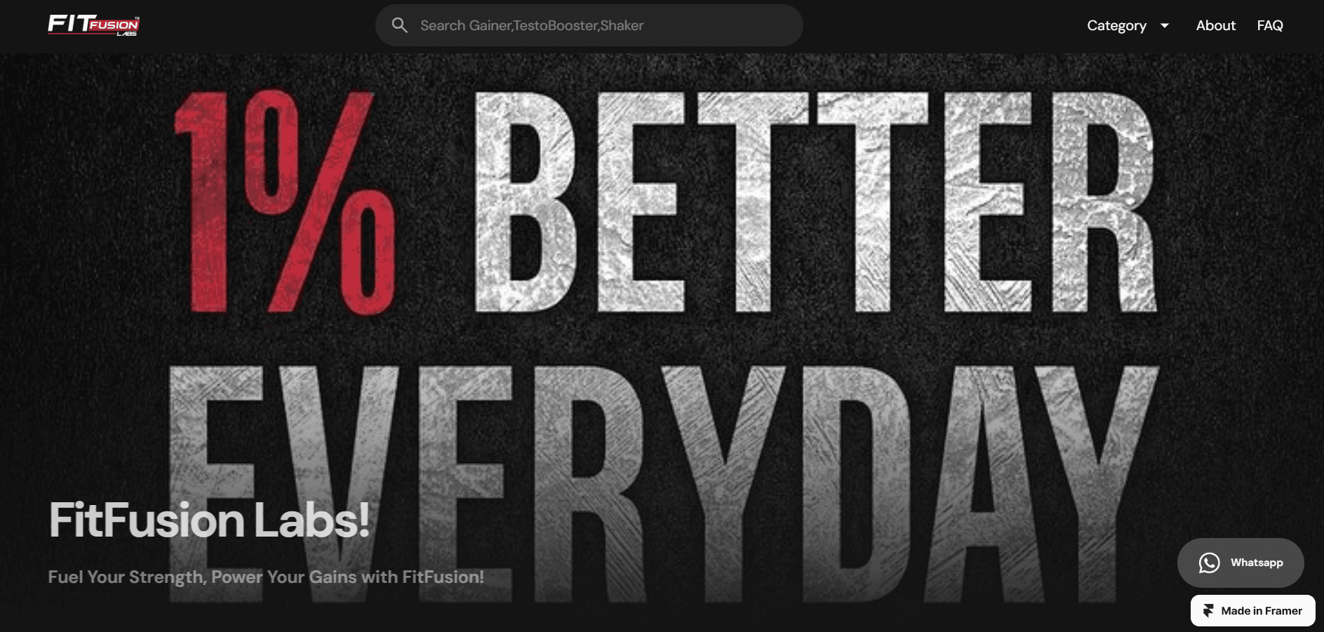 A modern, conversion-focused website for FitFusionLabs, a fitness coaching and training service that highlights programs, community features, and coaching benefits with a strong visual hierarchy and clear calls to action.