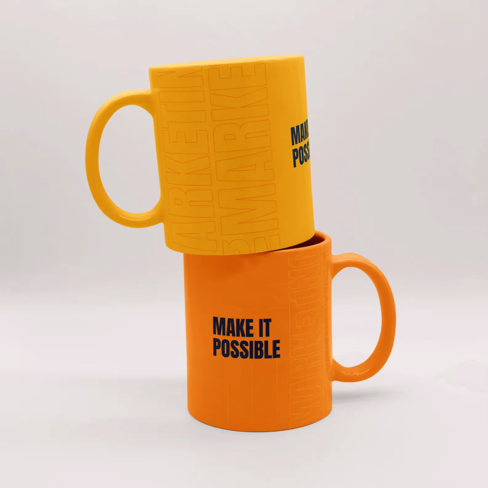 NGMarketing branded mug displaying the company visual identity