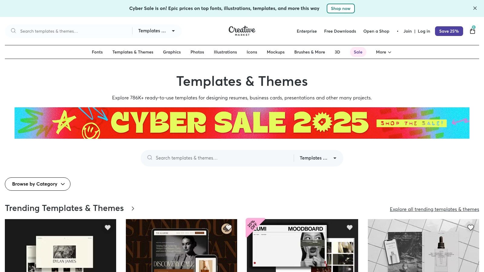 Creative Market (Templates & Themes)
