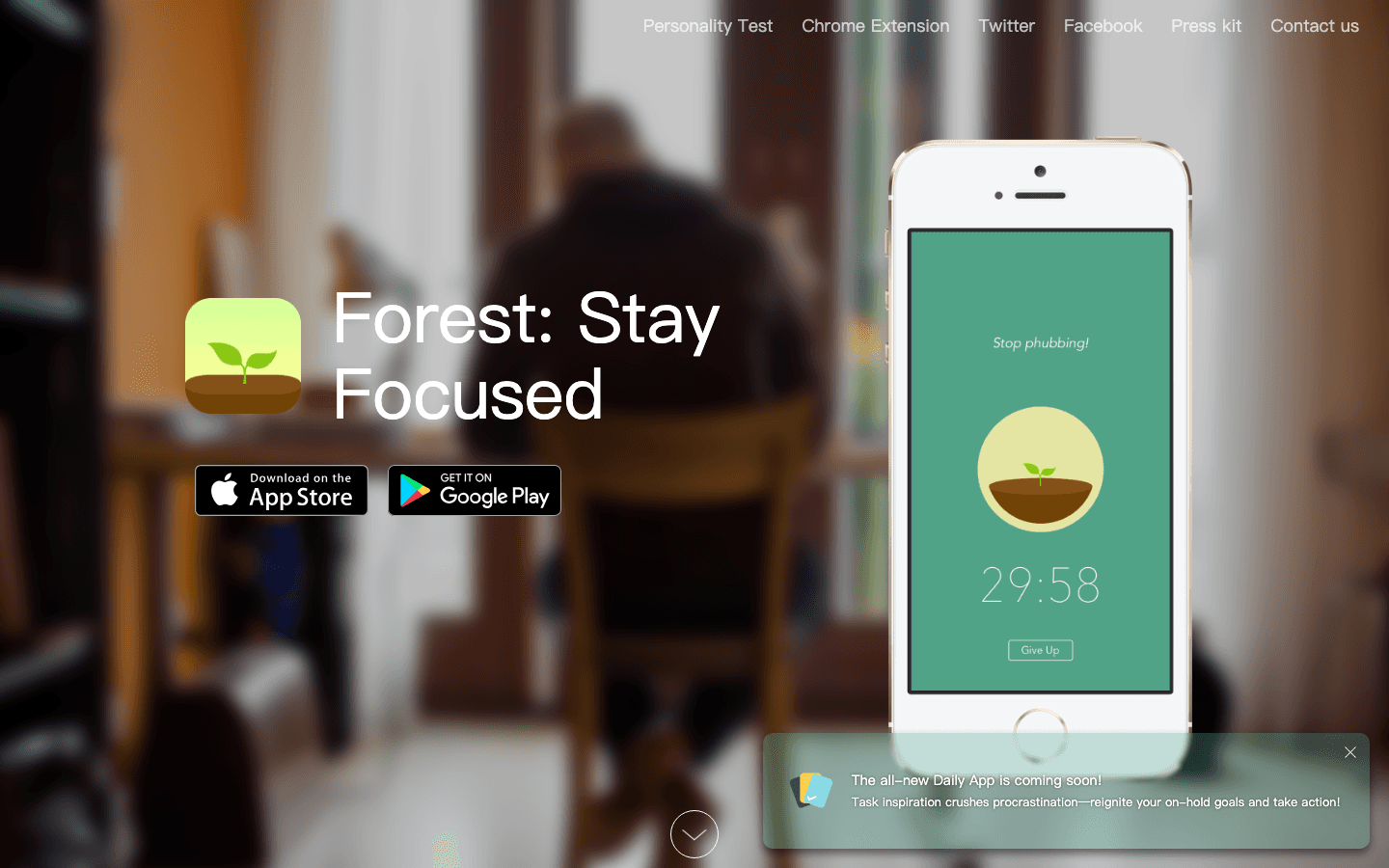 Forest website screenshot