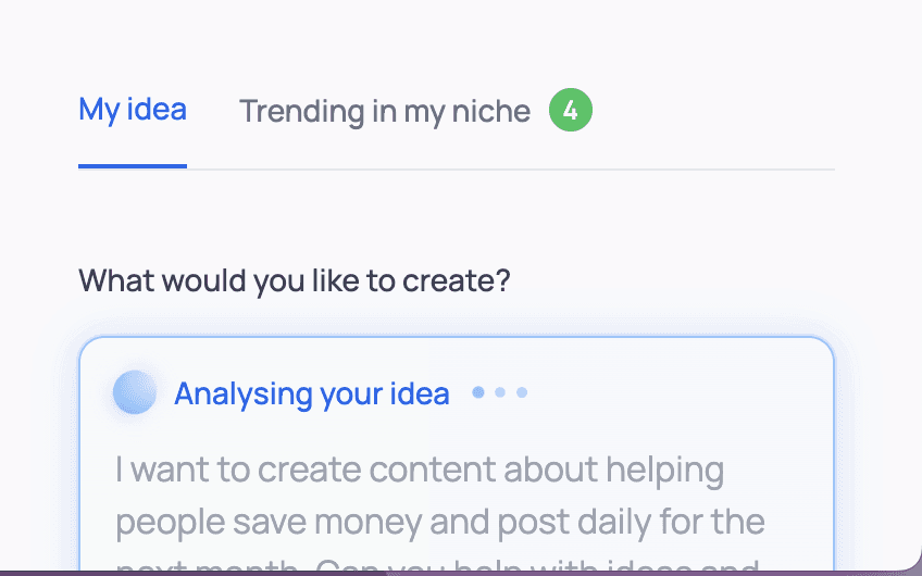 Software user interface