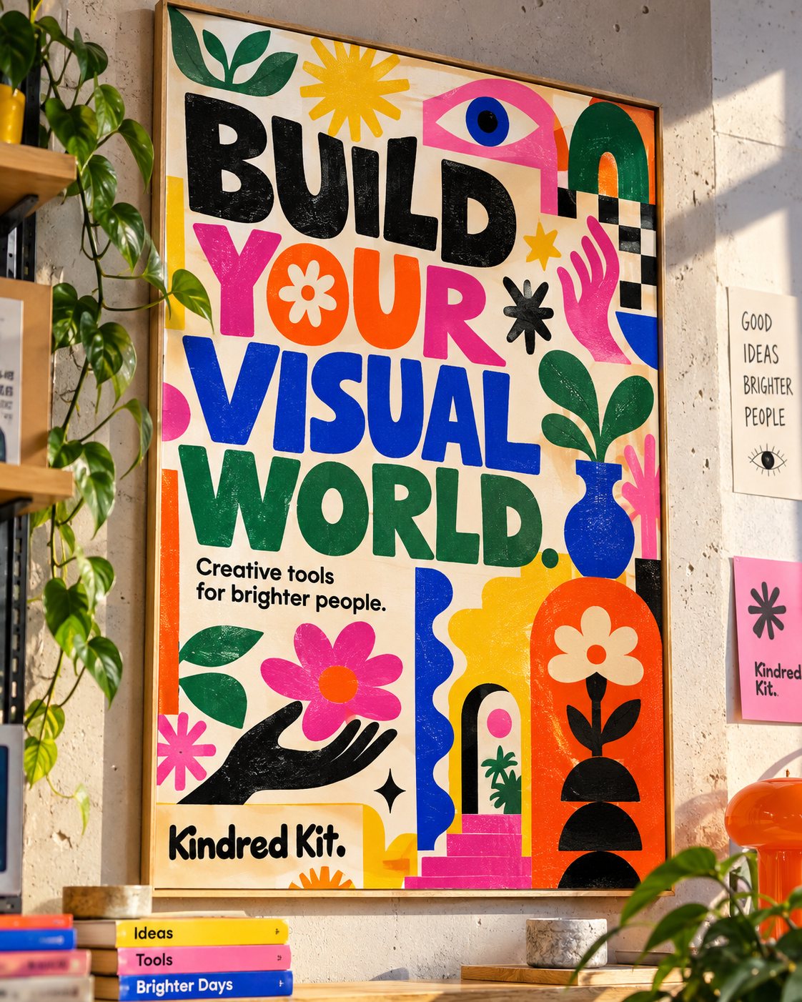 Kindred Kit Poster, Bold Type concept design by MCDNS